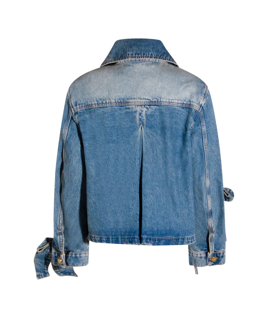 GANNI Синяя хлопковая куртка, фото 2