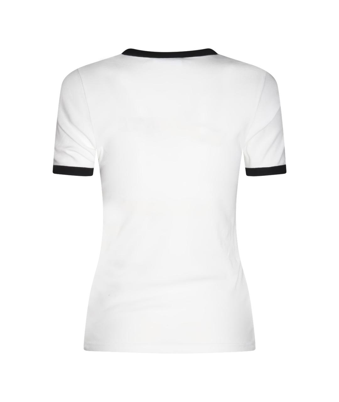 COURREGES Белая хлопковая футболка, фото 2