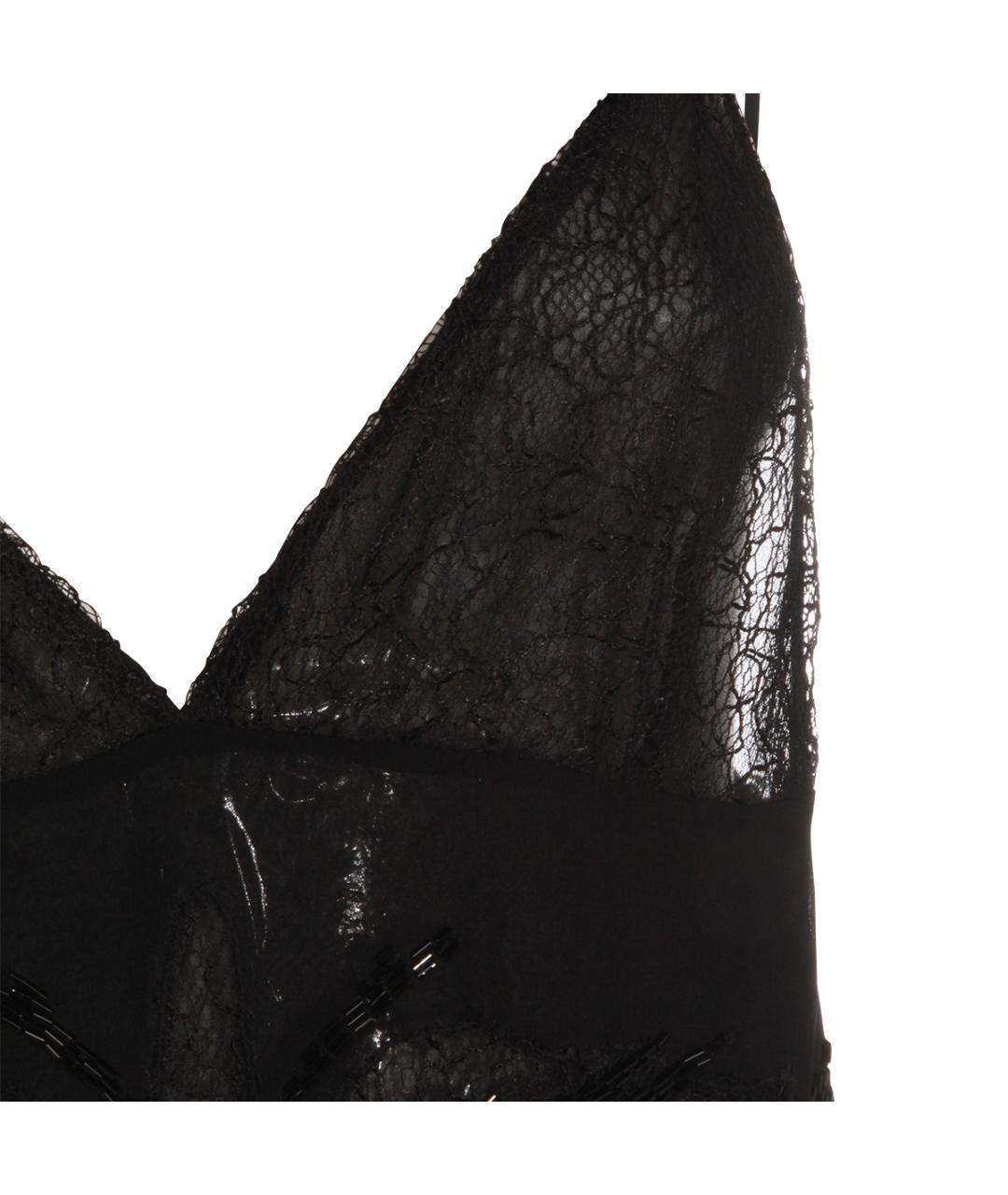 BLUMARINE Черное вискозное коктейльное платье, фото 3