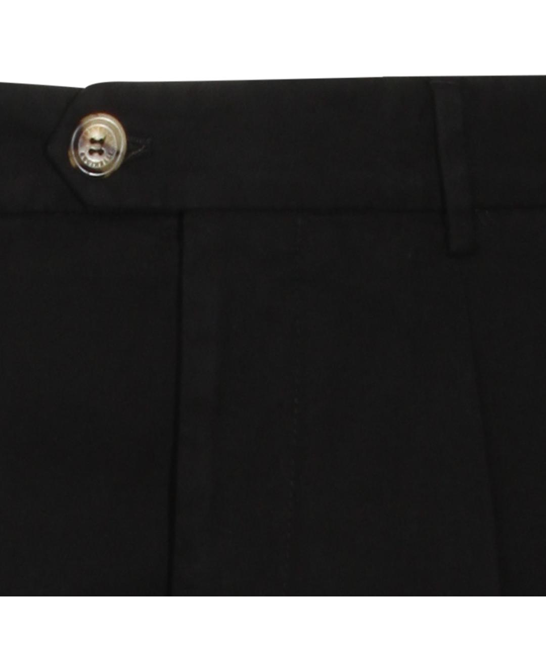 BRUNELLO CUCINELLI Черные хлопковые повседневные брюки, фото 3