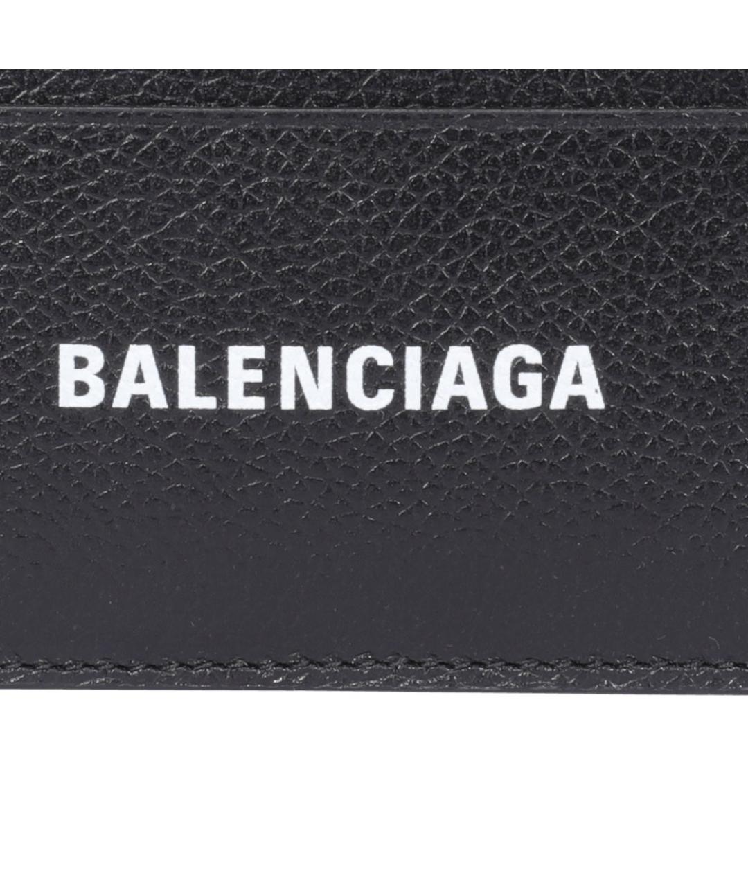 BALENCIAGA Черный кожаный кардхолдер, фото 4