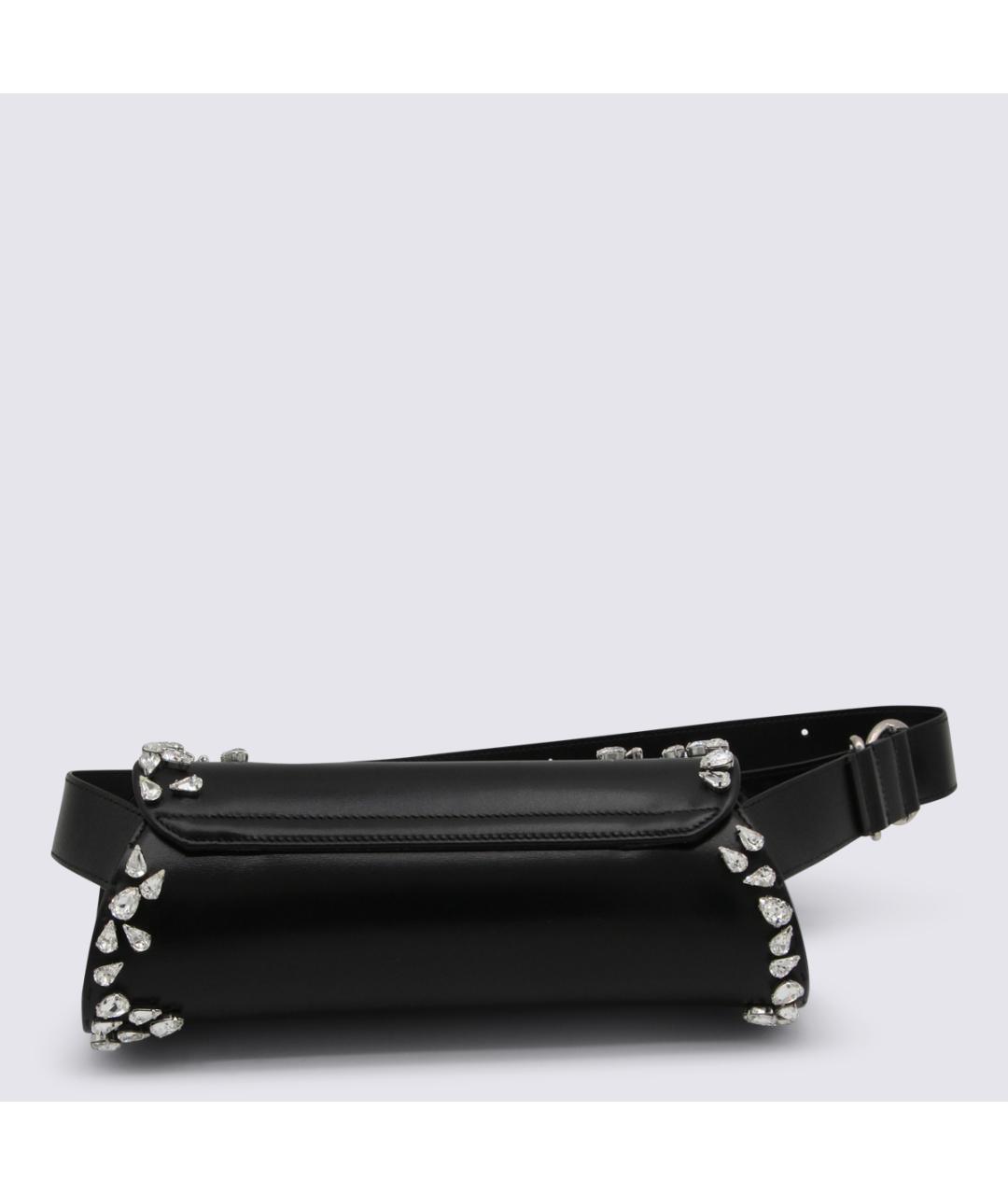 JIL SANDER Черная кожаная сумка через плечо, фото 4