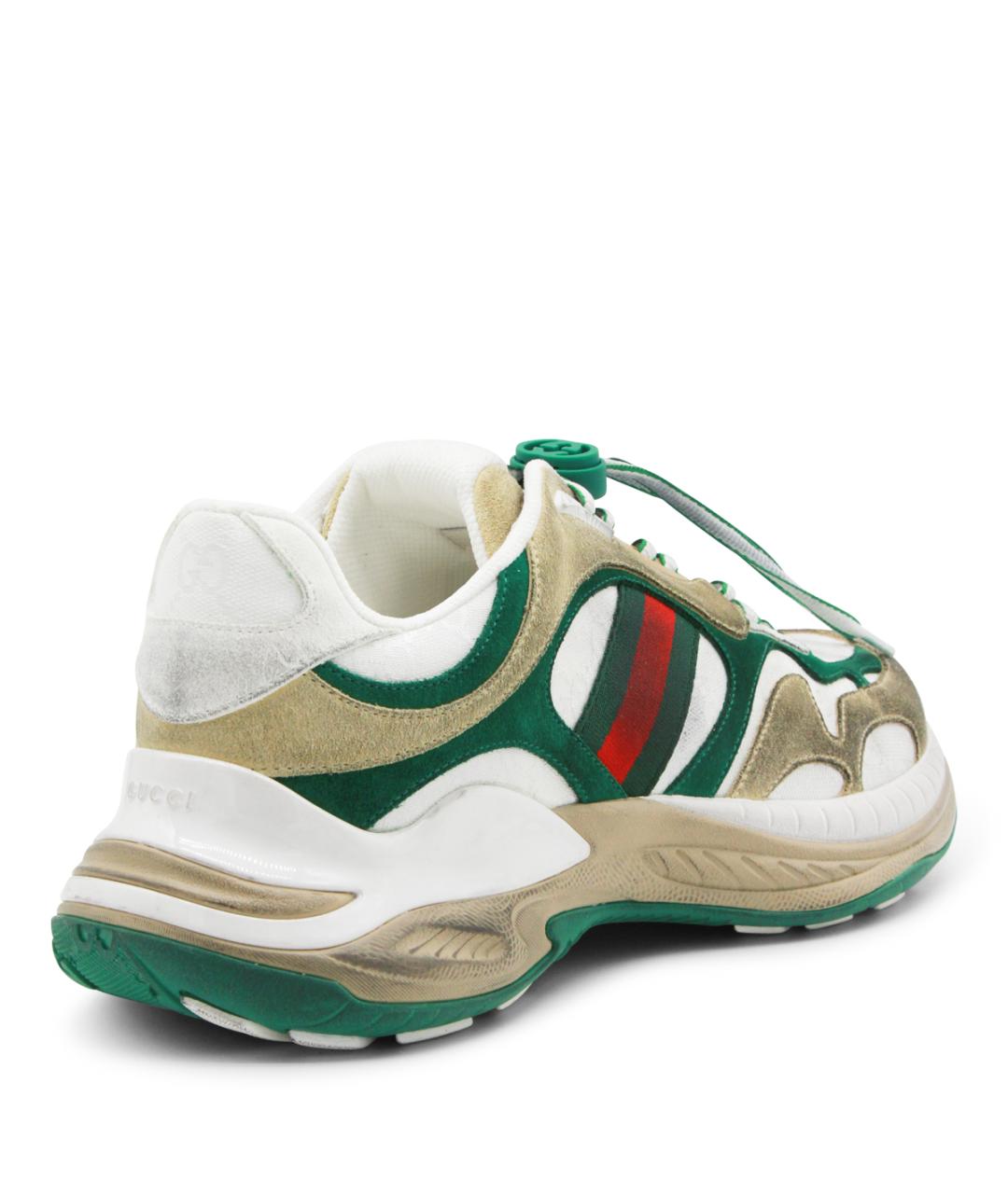 GUCCI Мульти кожаные низкие кроссовки / кеды, фото 3