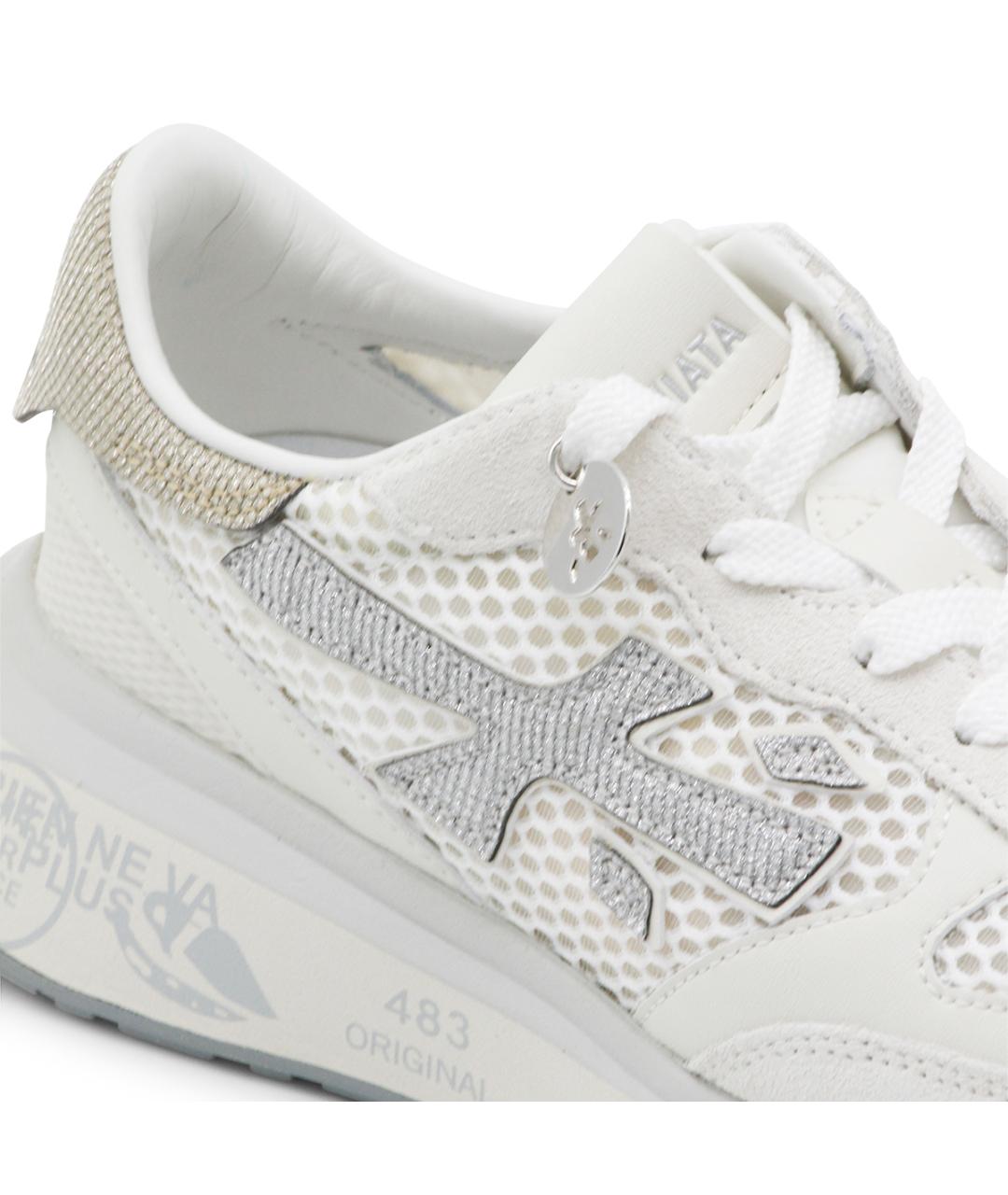 PREMIATA Белые замшевые кроссовки, фото 4