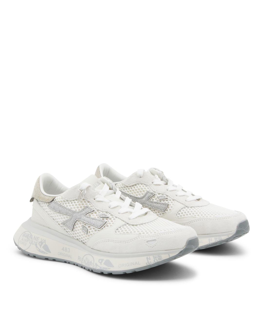 PREMIATA Белые замшевые кроссовки, фото 2