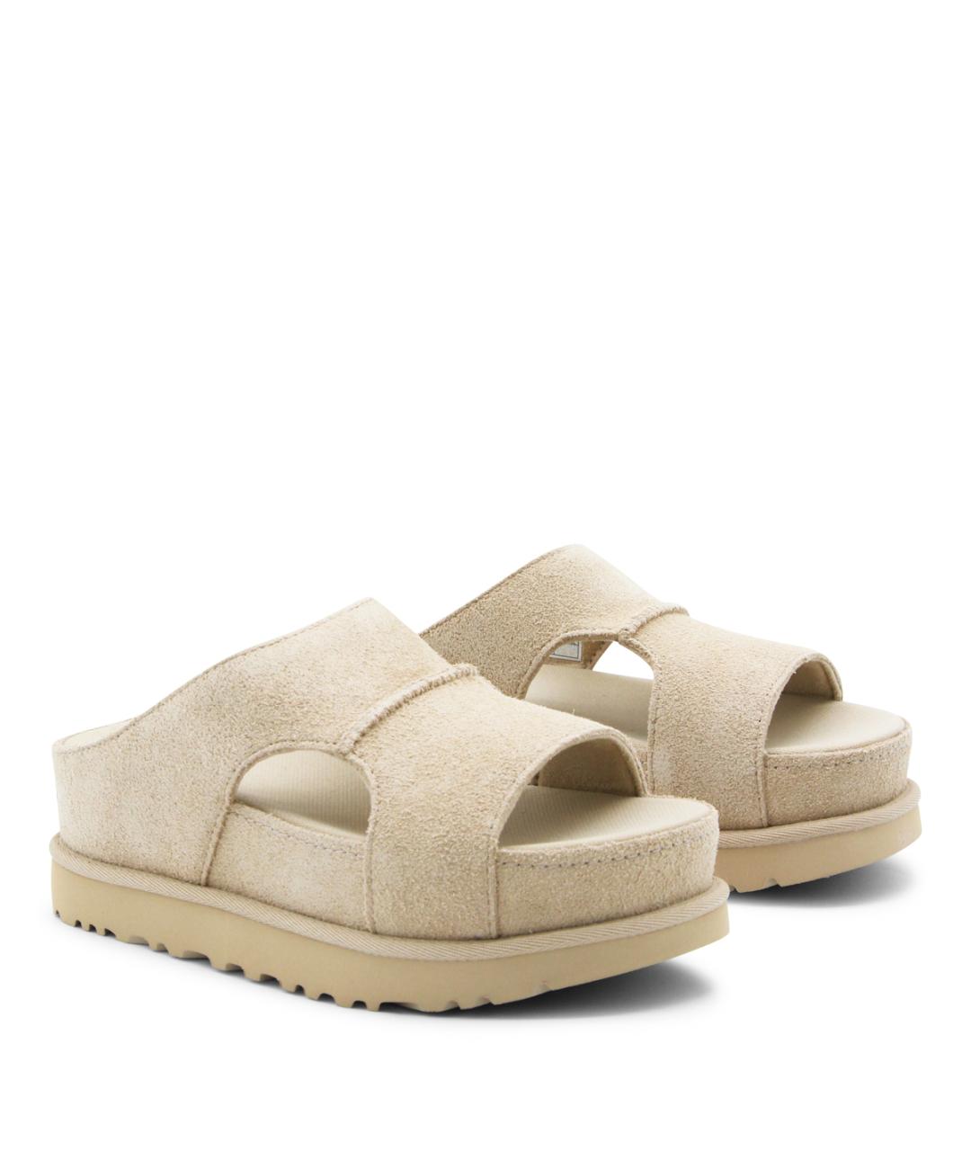 UGG AUSTRALIA Бежевые замшевые сандалии, фото 2