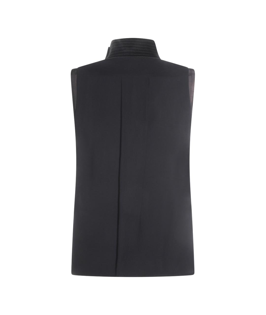 ELISABETTA FRANCHI Черная вискозная рубашка, фото 2