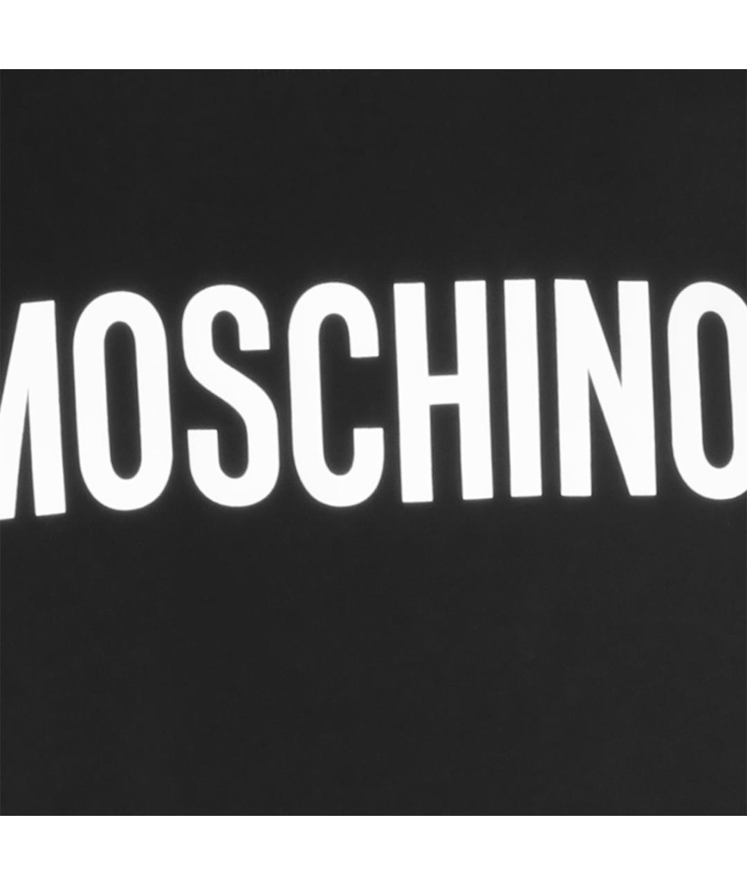 MOSCHINO Черная хлопковая футболка, фото 3