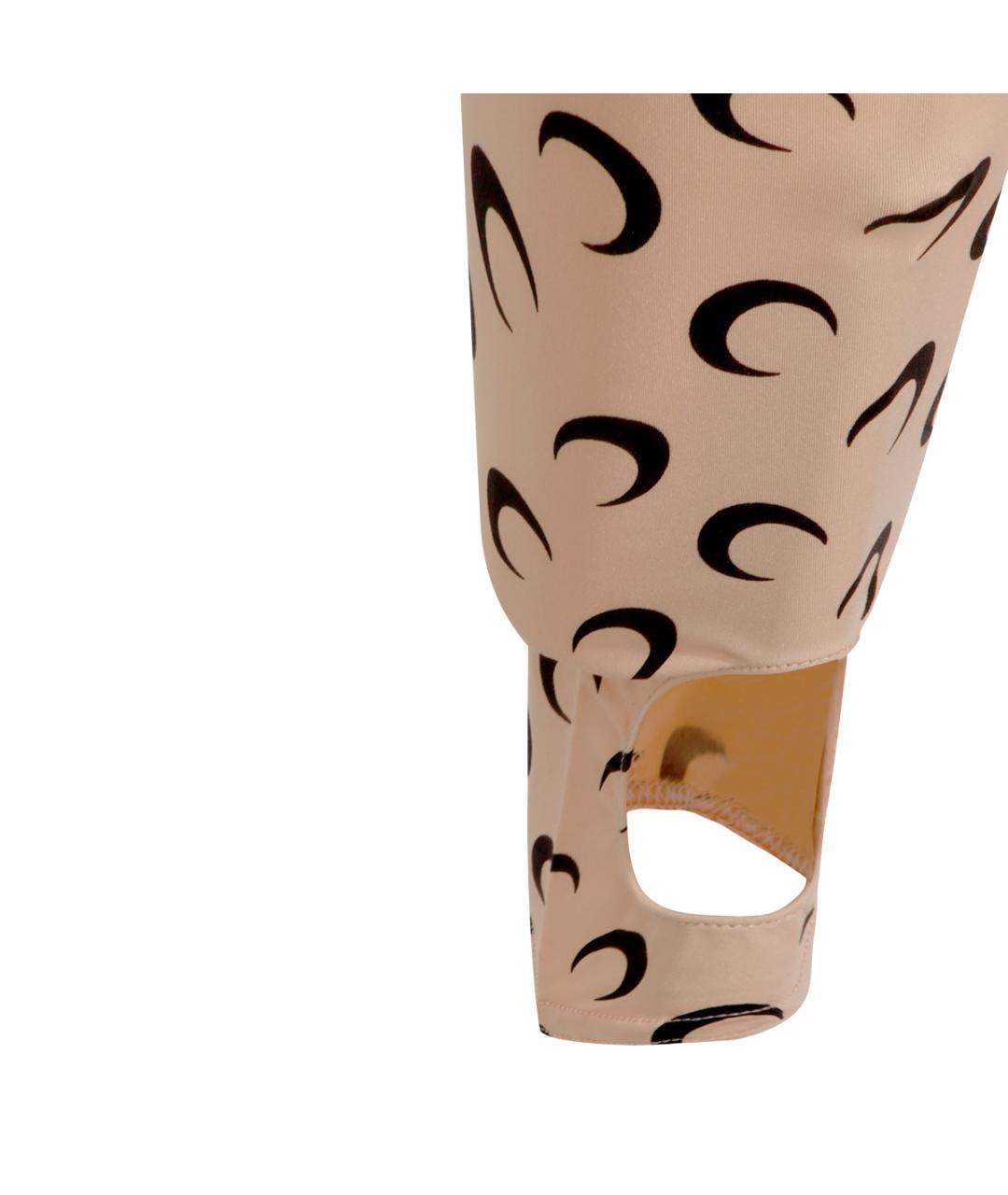 MARINE SERRE Коричневые прямые брюки, фото 4