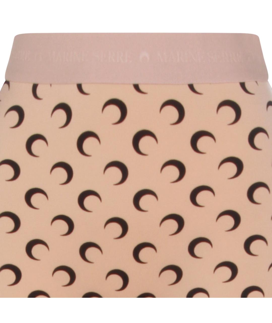 MARINE SERRE Коричневые прямые брюки, фото 3