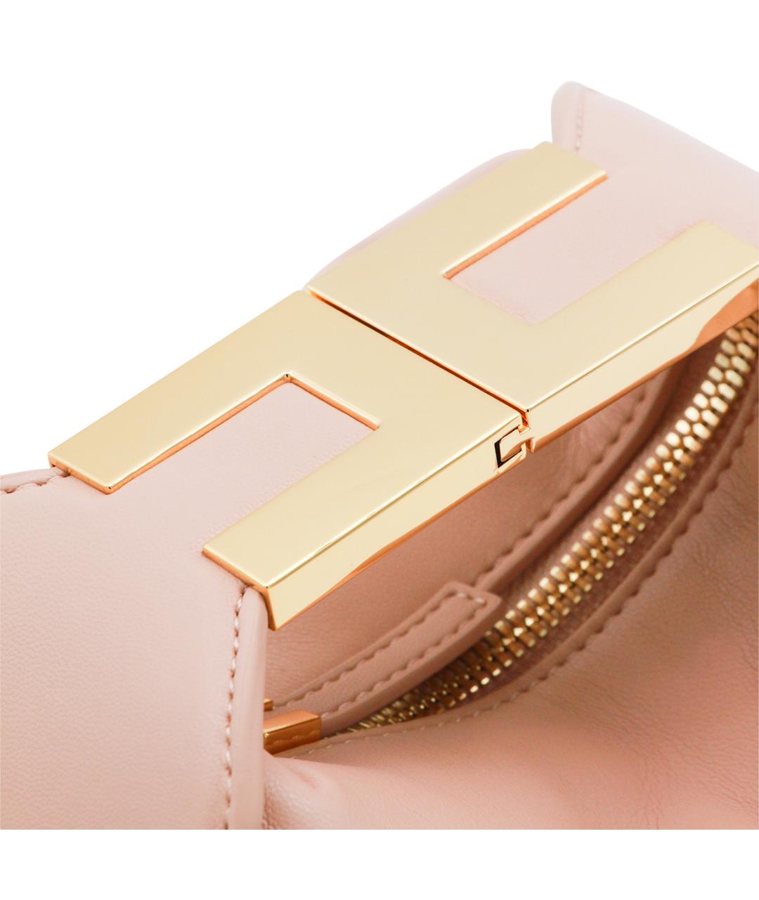 ELISABETTA FRANCHI Бежевая сумка с короткими ручками, фото 4