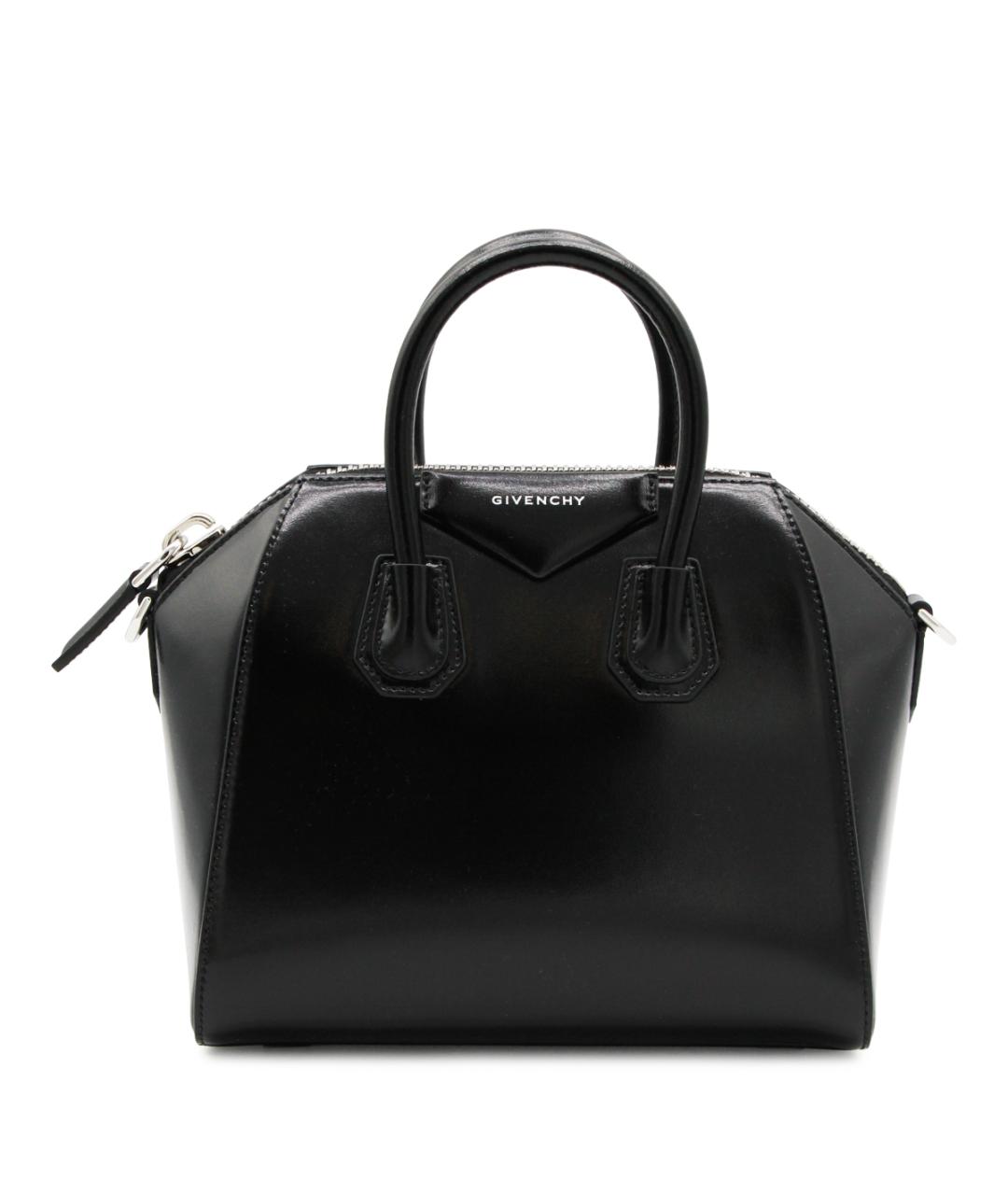 GIVENCHY Черная кожаная сумка тоут, фото 1