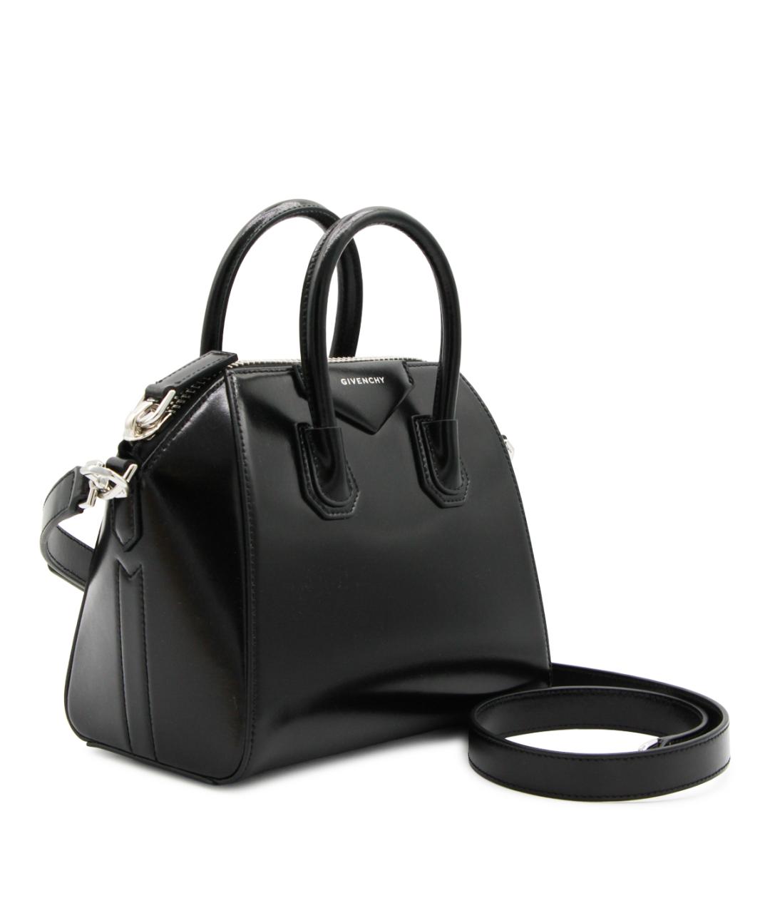 GIVENCHY Черная кожаная сумка тоут, фото 3