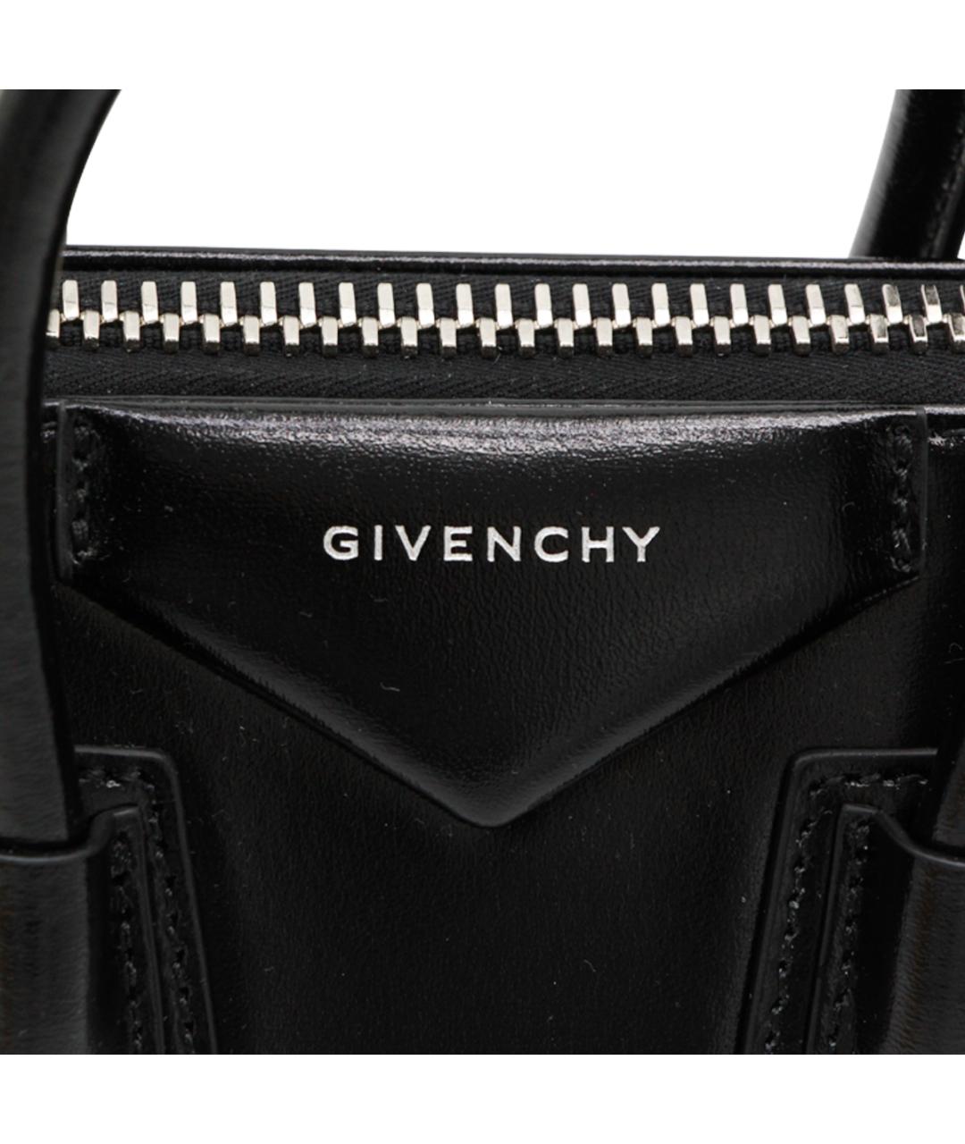 GIVENCHY Черная кожаная сумка тоут, фото 4