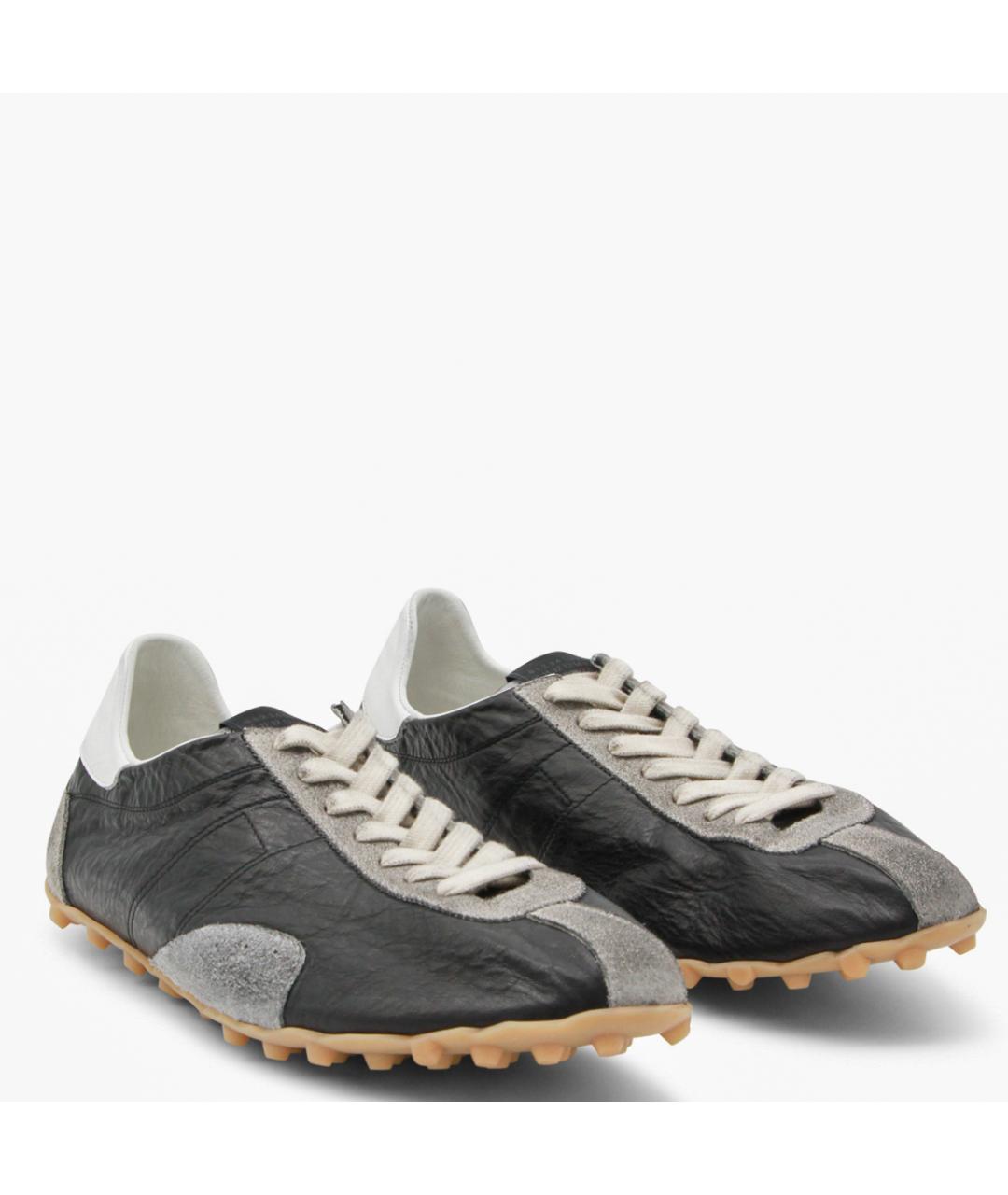 MAISON MARGIELA Мульти кожаные низкие кроссовки / кеды, фото 3