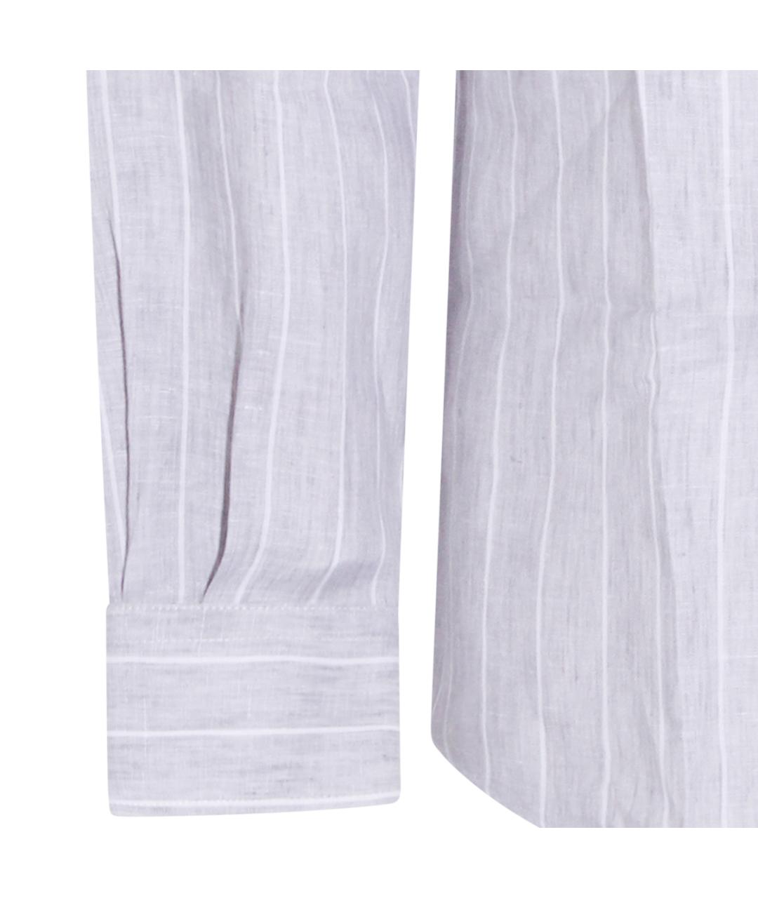 BRUNELLO CUCINELLI Мульти льняная классическая рубашка, фото 4