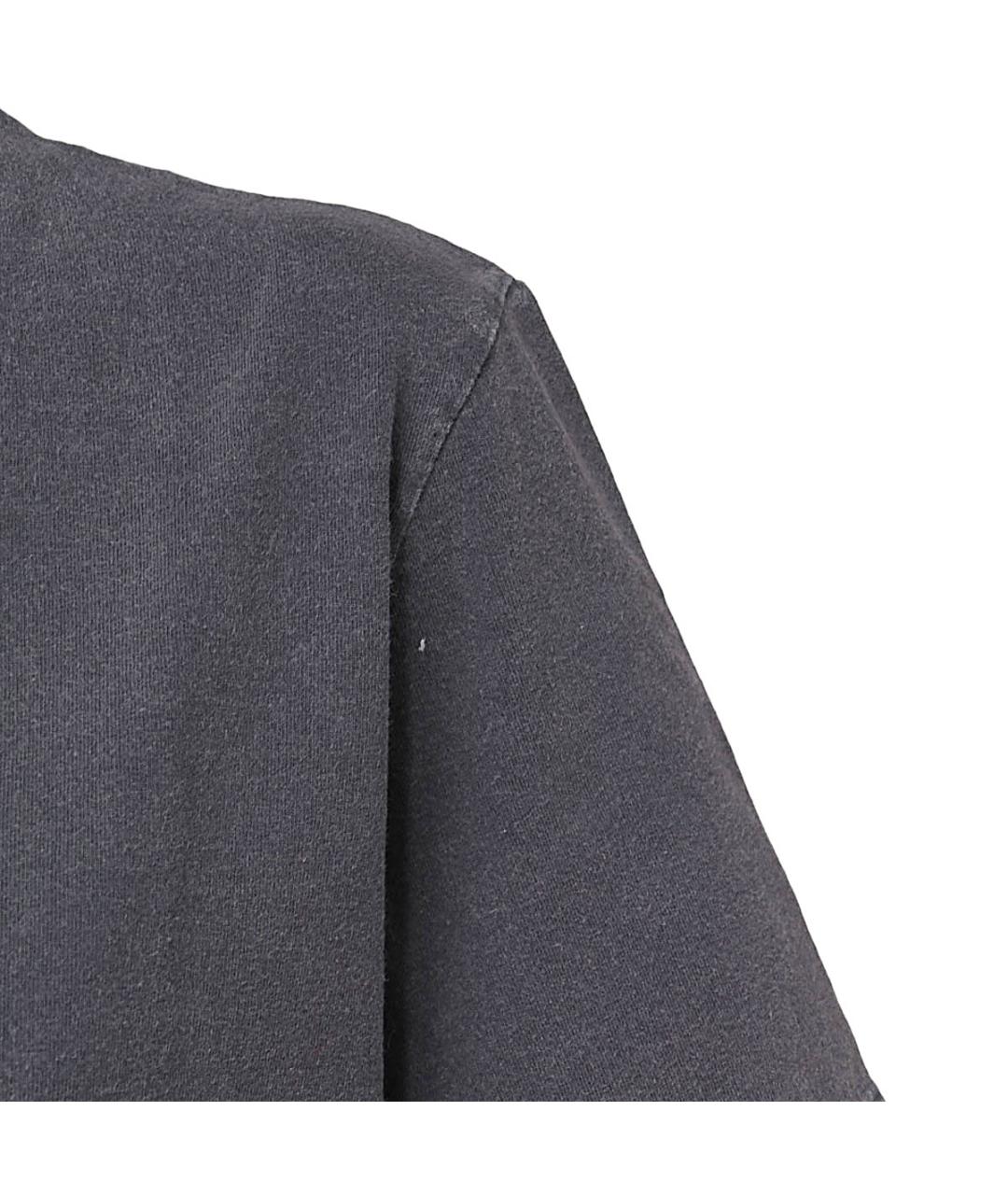 GOLDEN GOOSE DELUXE BRAND Серая хлопковая футболка, фото 3