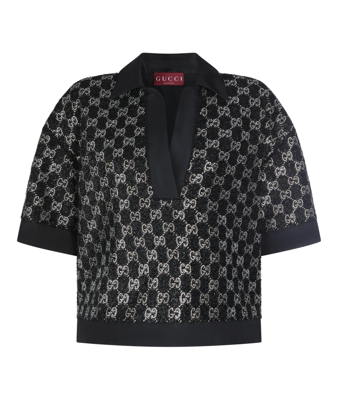 GUCCI Черная футболка, фото 1