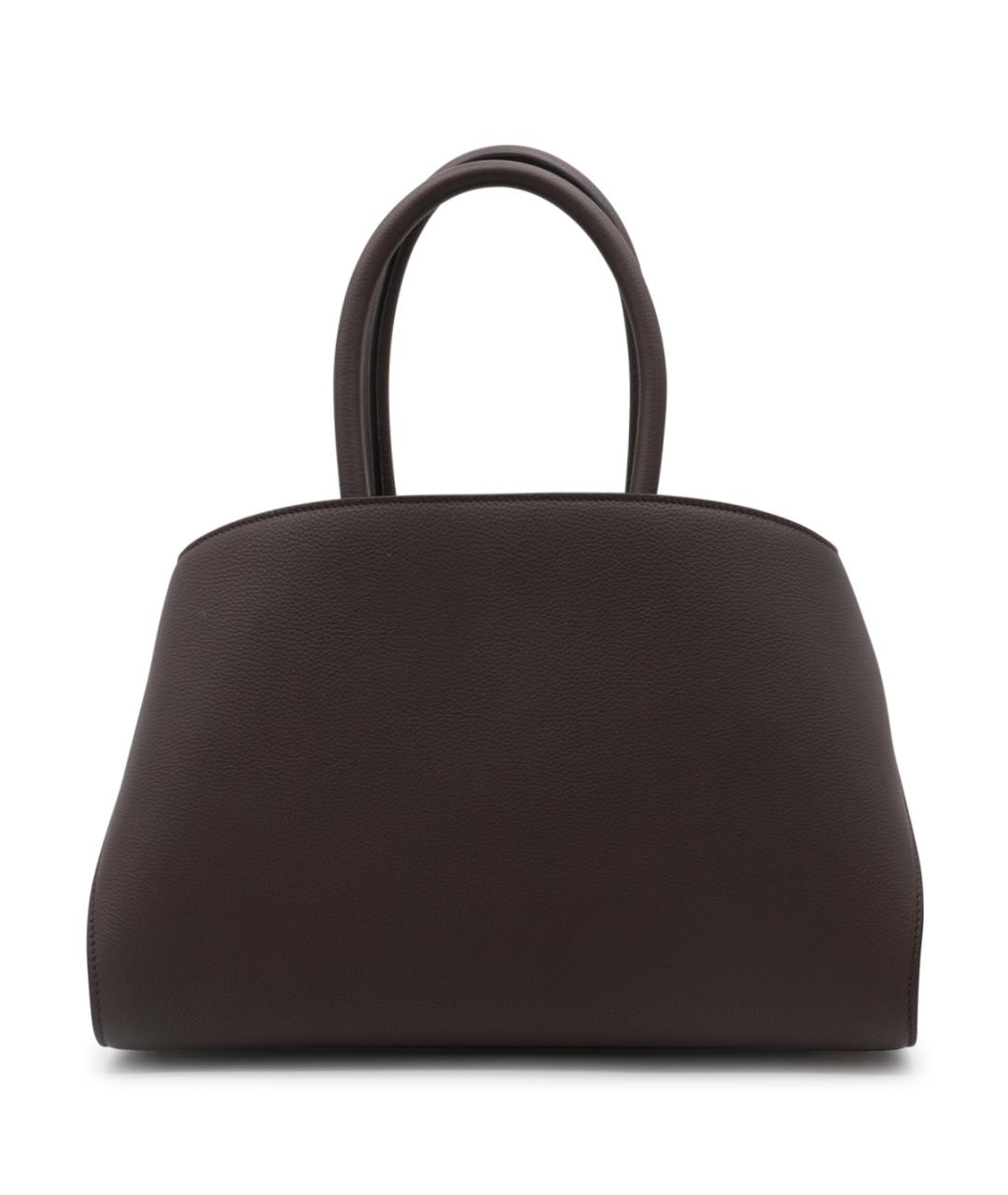 FERRAGAMO Коричневая кожаная сумка тоут, фото 3