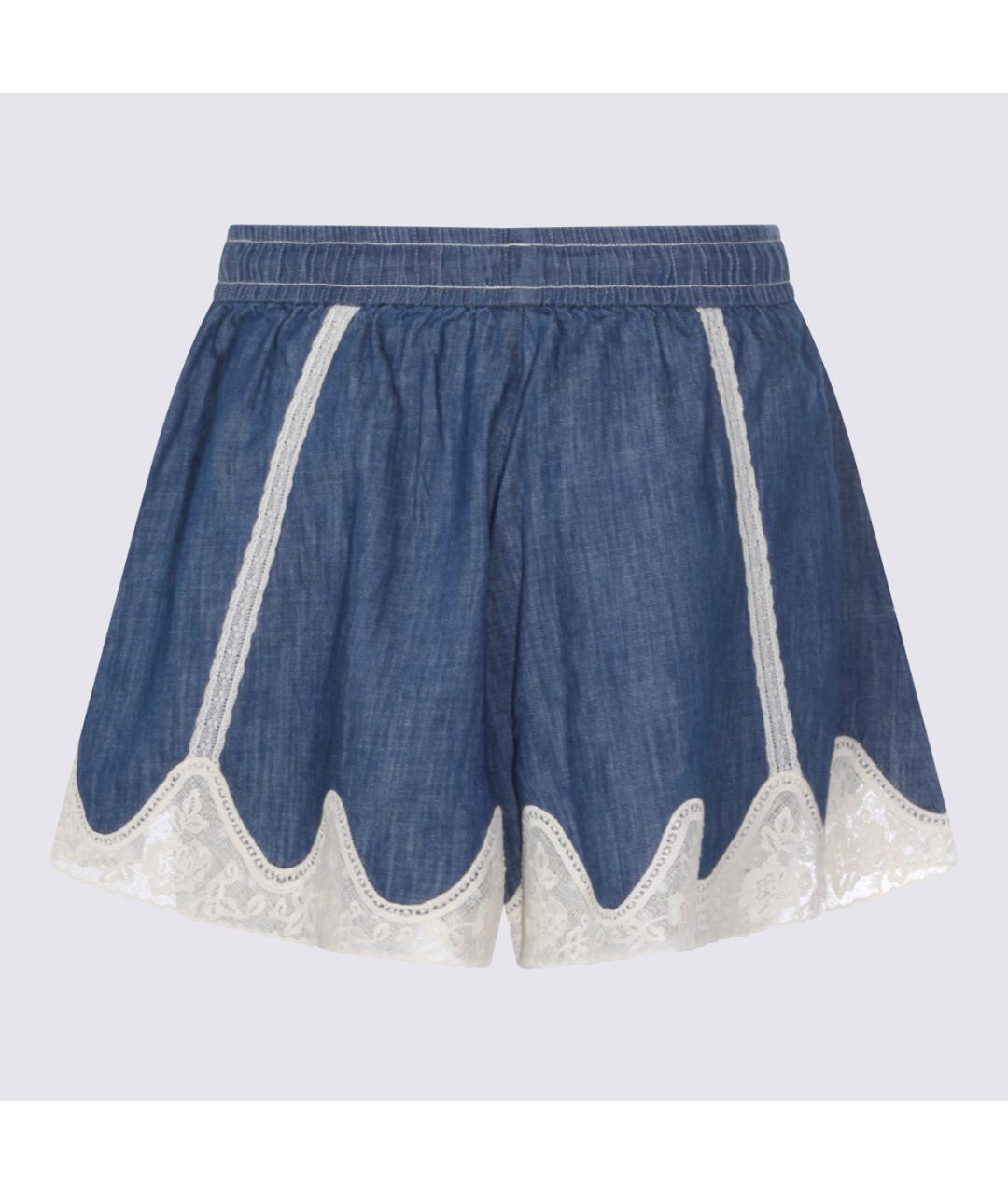 ZIMMERMANN Синие хлопковые шорты, фото 3