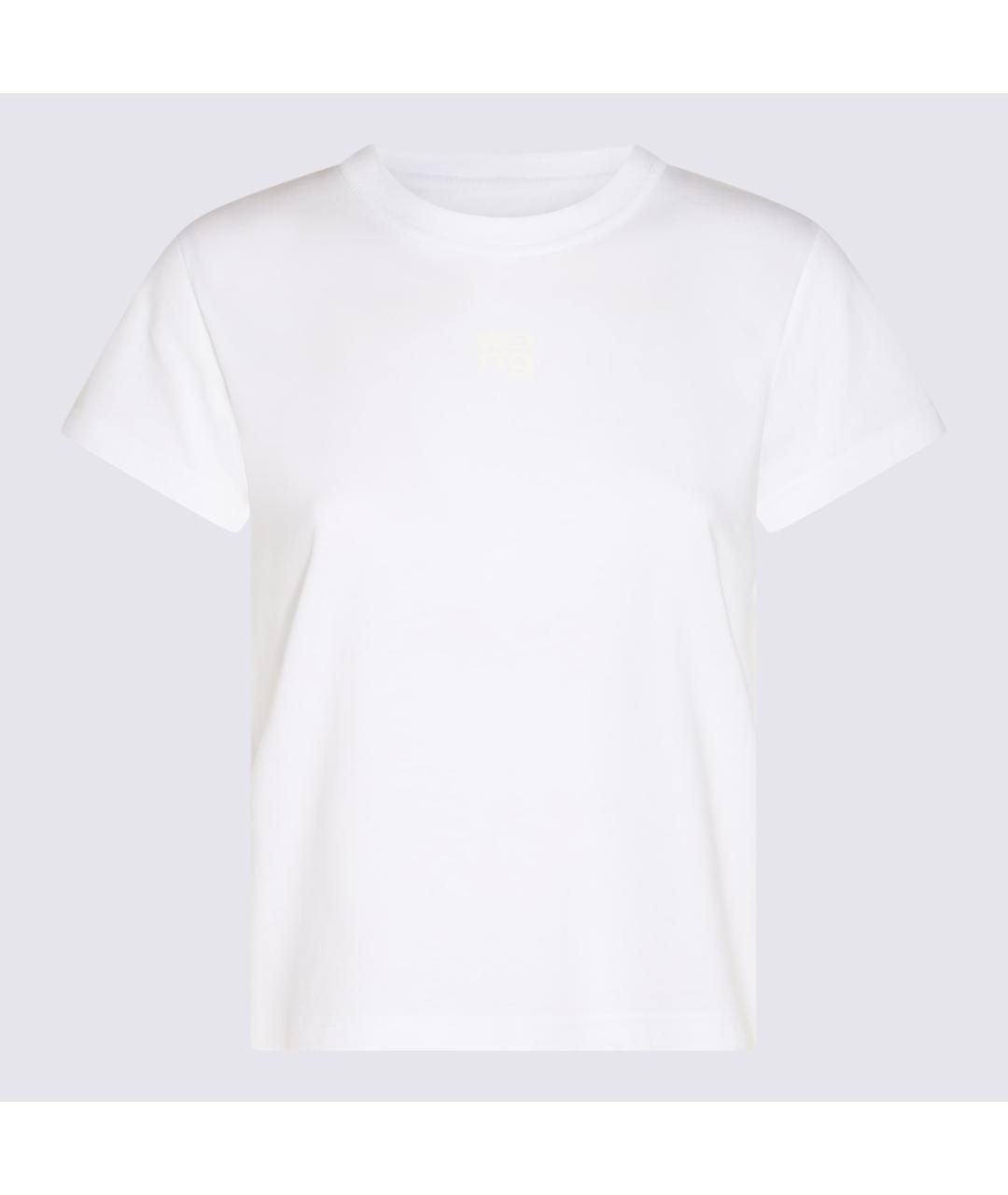 ALEXANDER WANG Белая хлопковая футболка, фото 4
