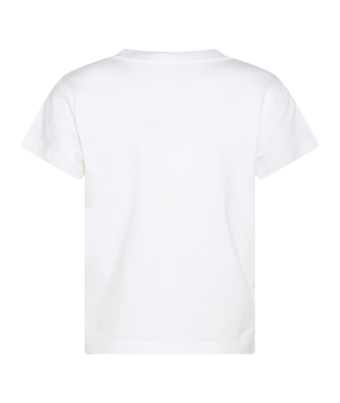 ALEXANDER WANG Белая хлопковая футболка, фото 2
