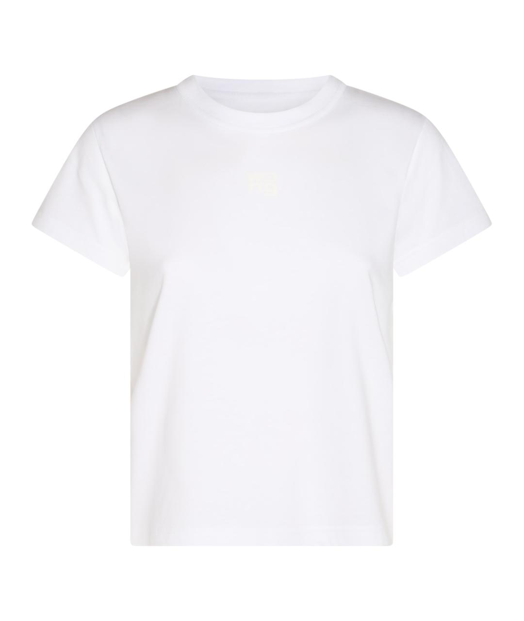 ALEXANDER WANG Белая хлопковая футболка, фото 1