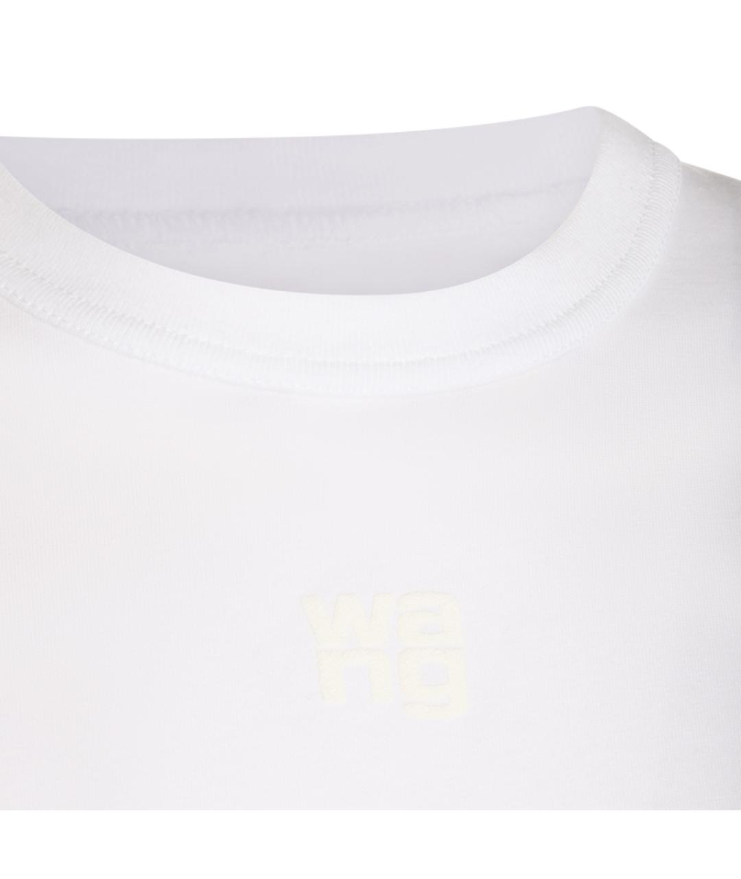 ALEXANDER WANG Белая хлопковая футболка, фото 3