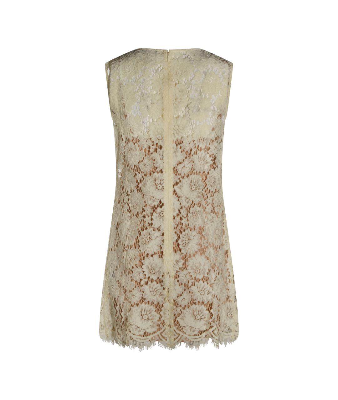 SELF-PORTRAIT Желтое синтетическое коктейльное платье, фото 2