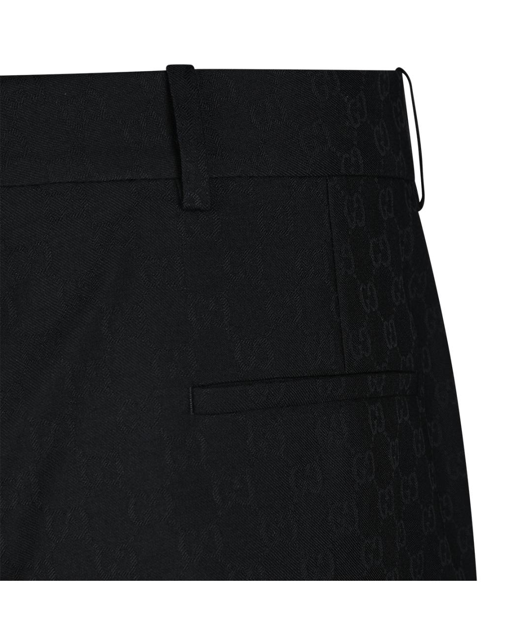 GUCCI Черные повседневные брюки, фото 4