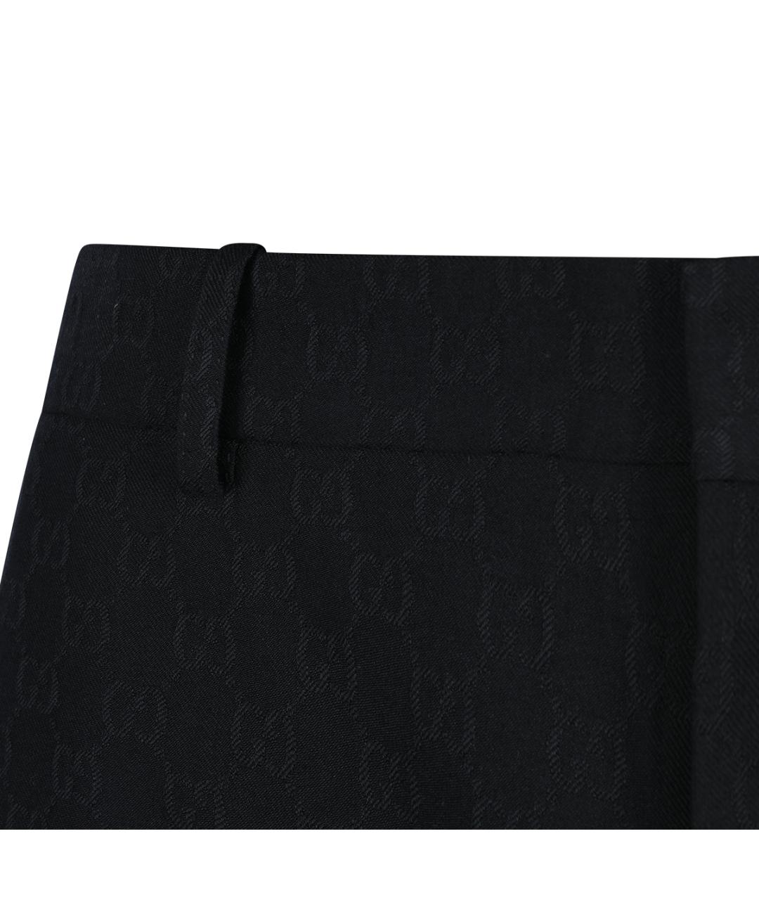 GUCCI Черные повседневные брюки, фото 3