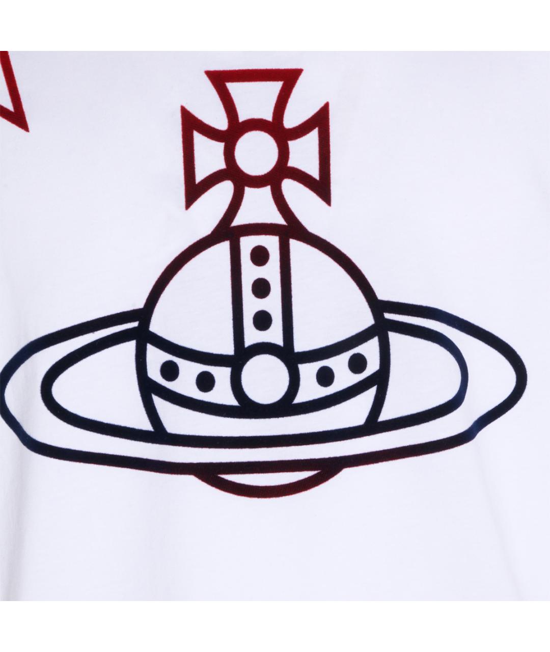 VIVIENNE WESTWOOD Белая хлопковая футболка, фото 3