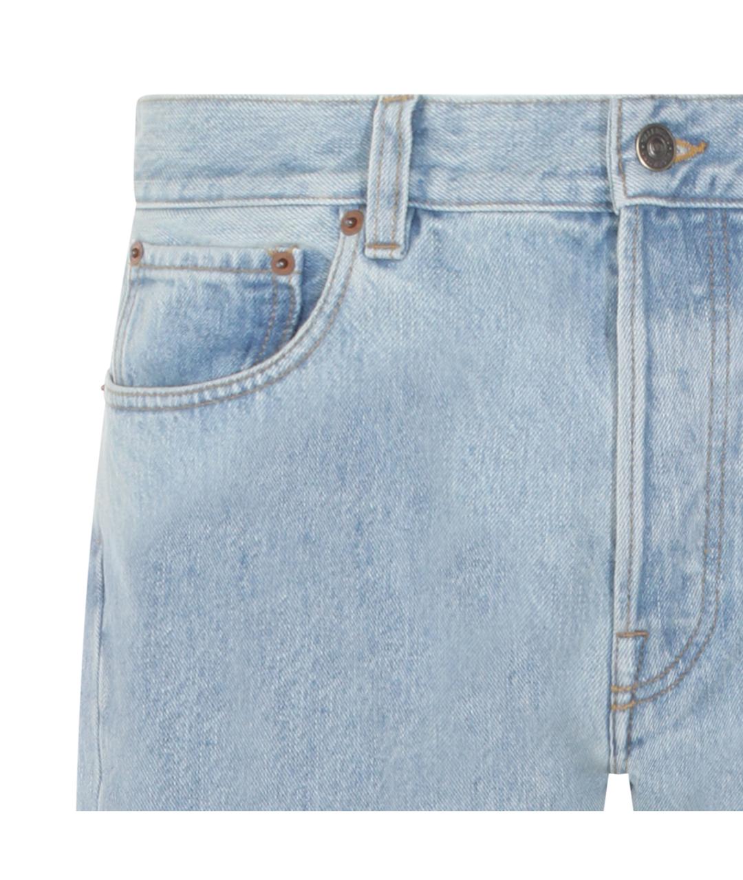 VALENTINO Синие хлопковые прямые джинсы, фото 3