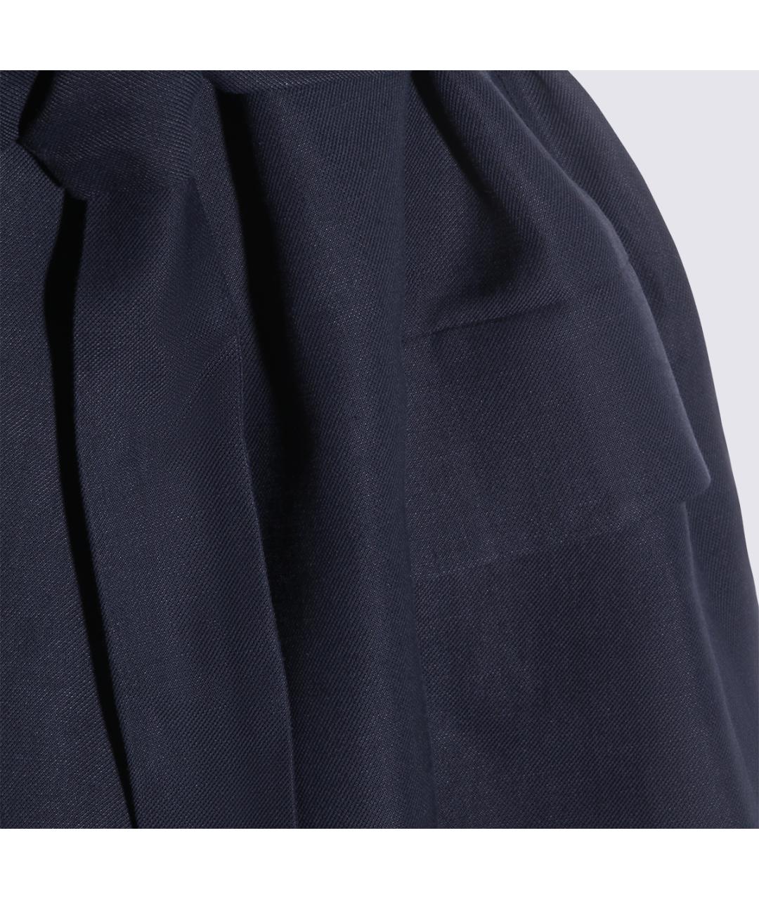 BRUNELLO CUCINELLI Темно-синий вискозный жилет, фото 5