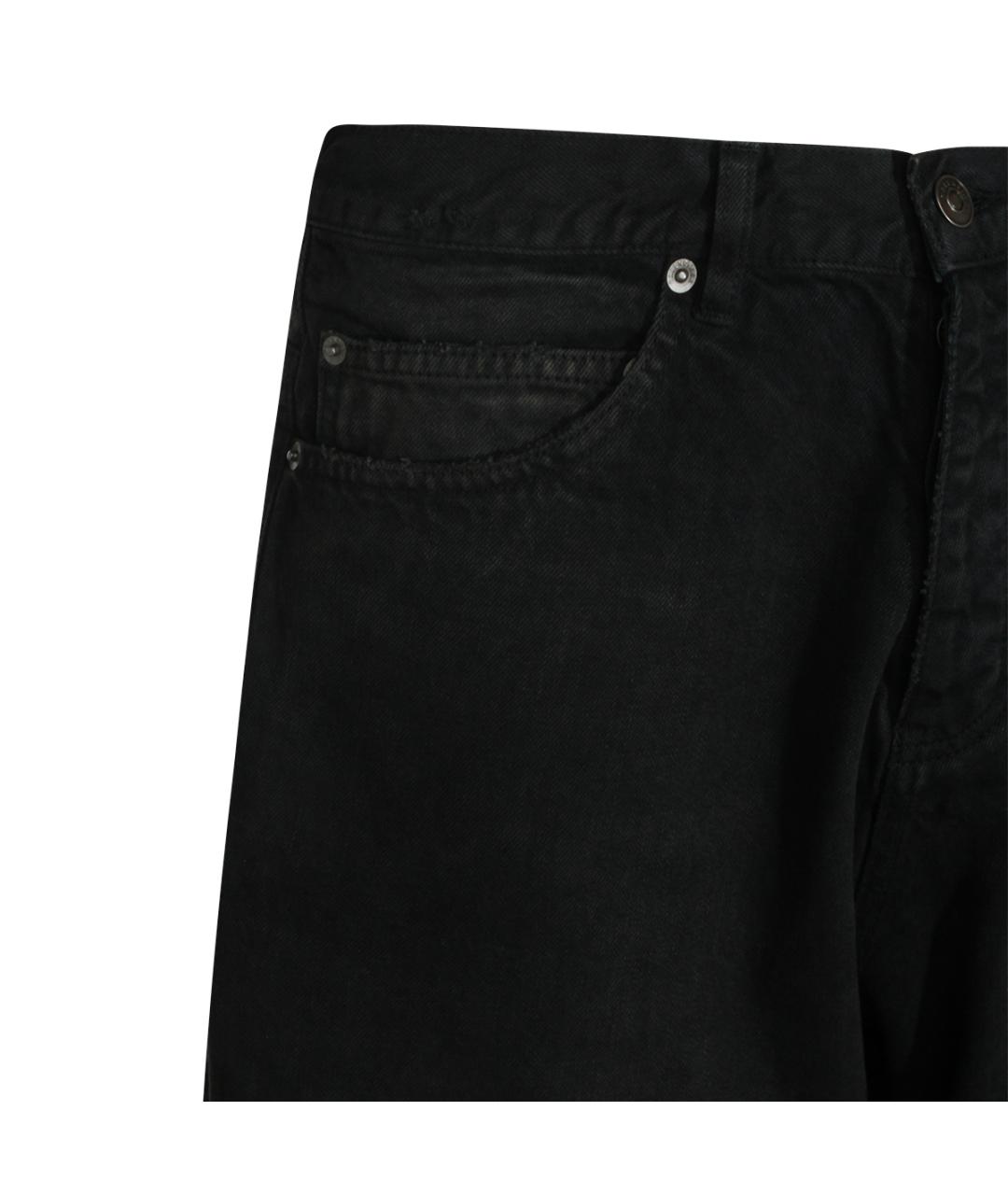 BALENCIAGA Черные хлопковые прямые джинсы, фото 3