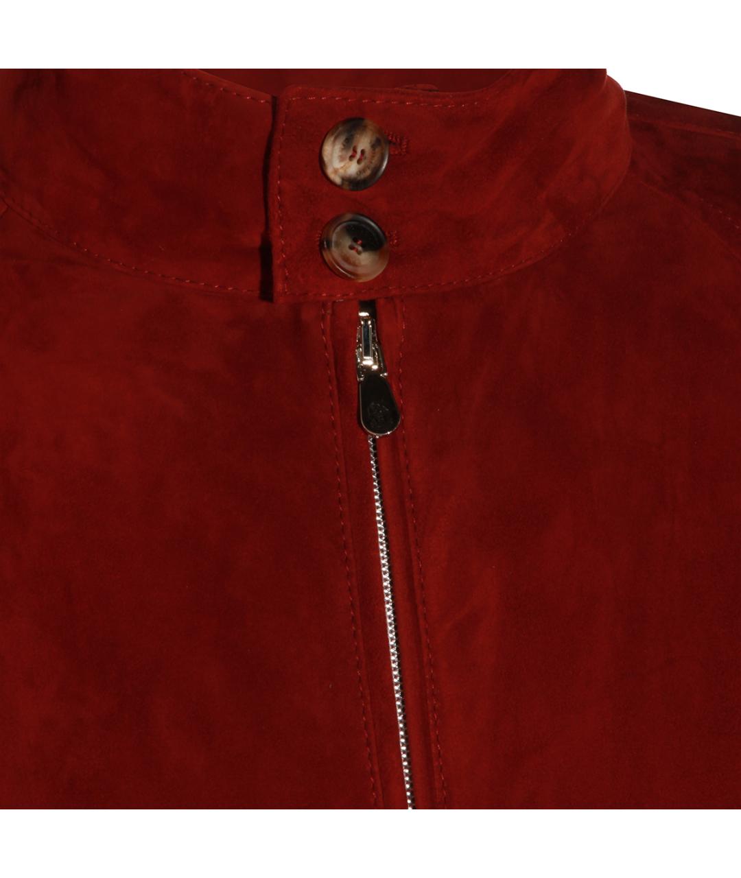BRUNELLO CUCINELLI Красная замшевая куртка, фото 3