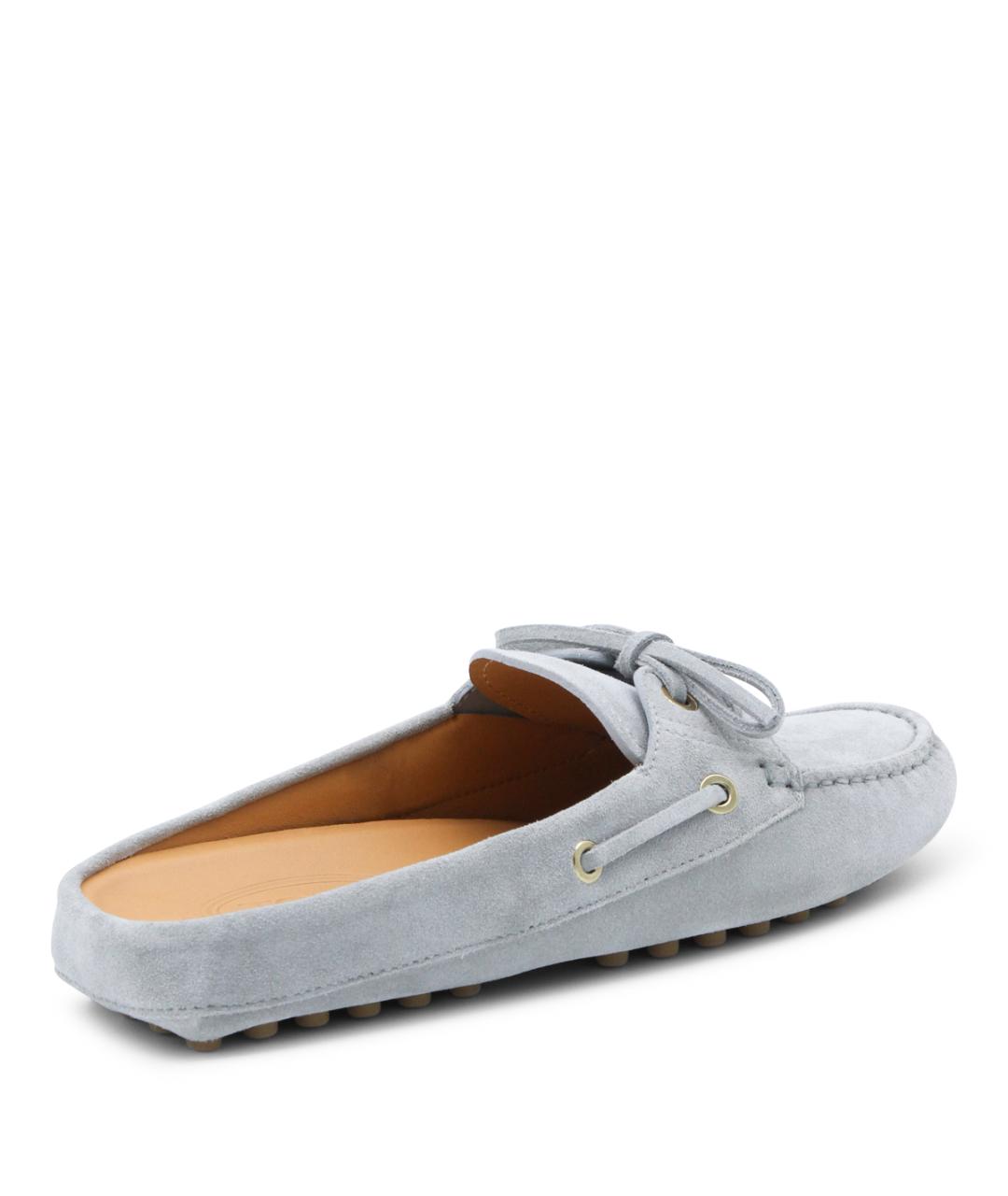 TOD'S Серые замшевые мокасины, фото 3