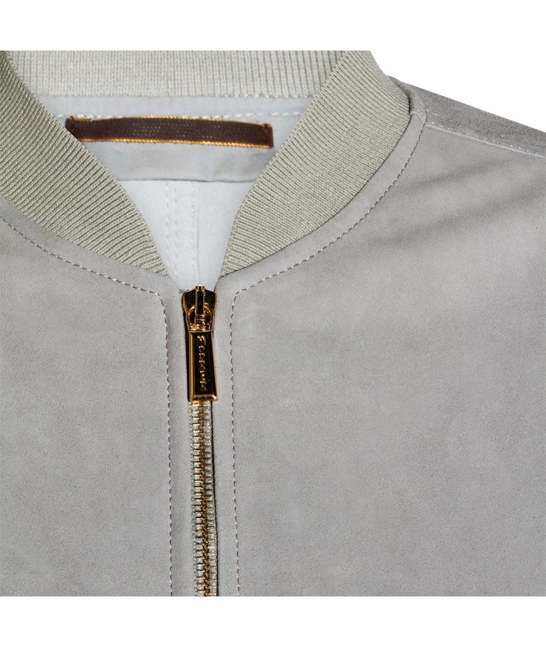 MOORER Серая полиэстеровая куртка, фото 4