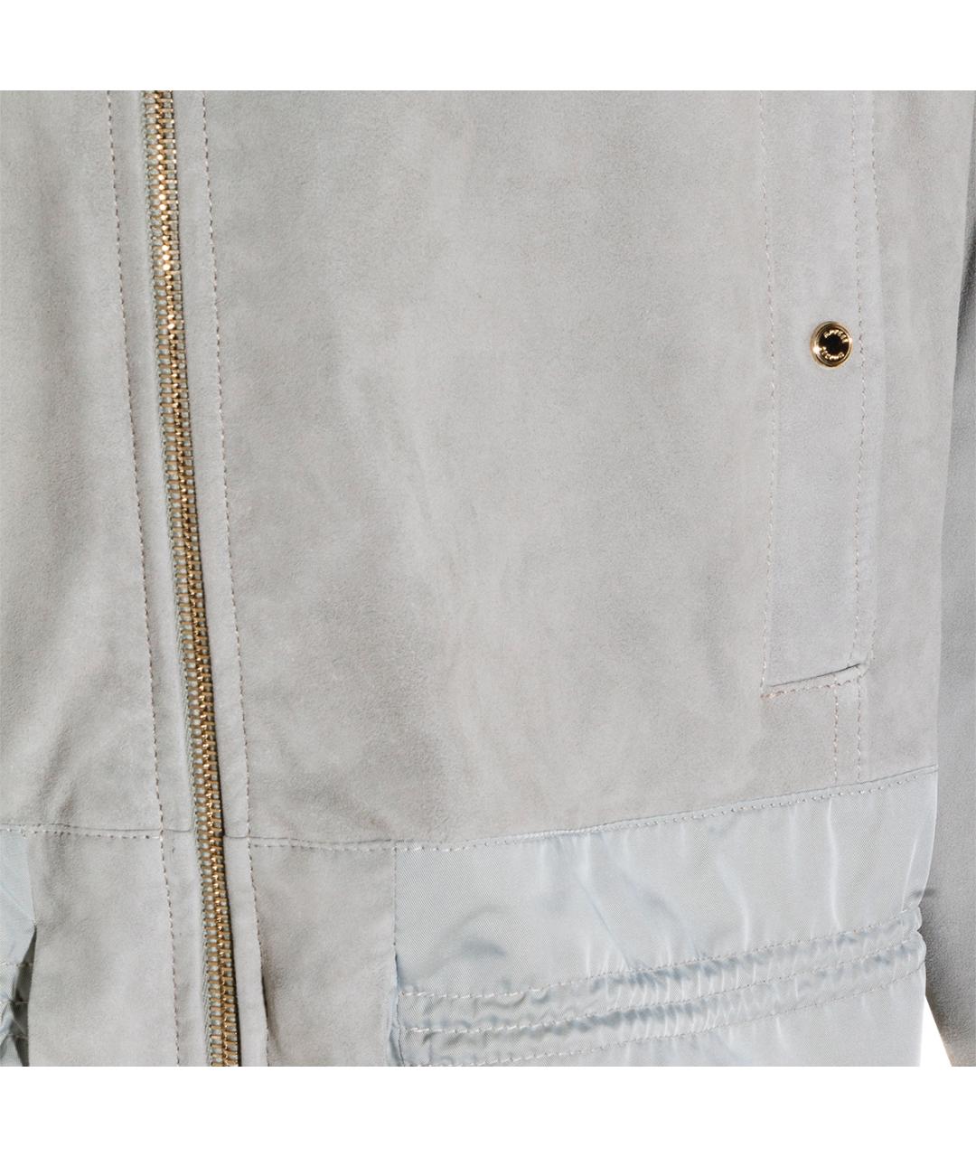 MOORER Серая полиэстеровая куртка, фото 3