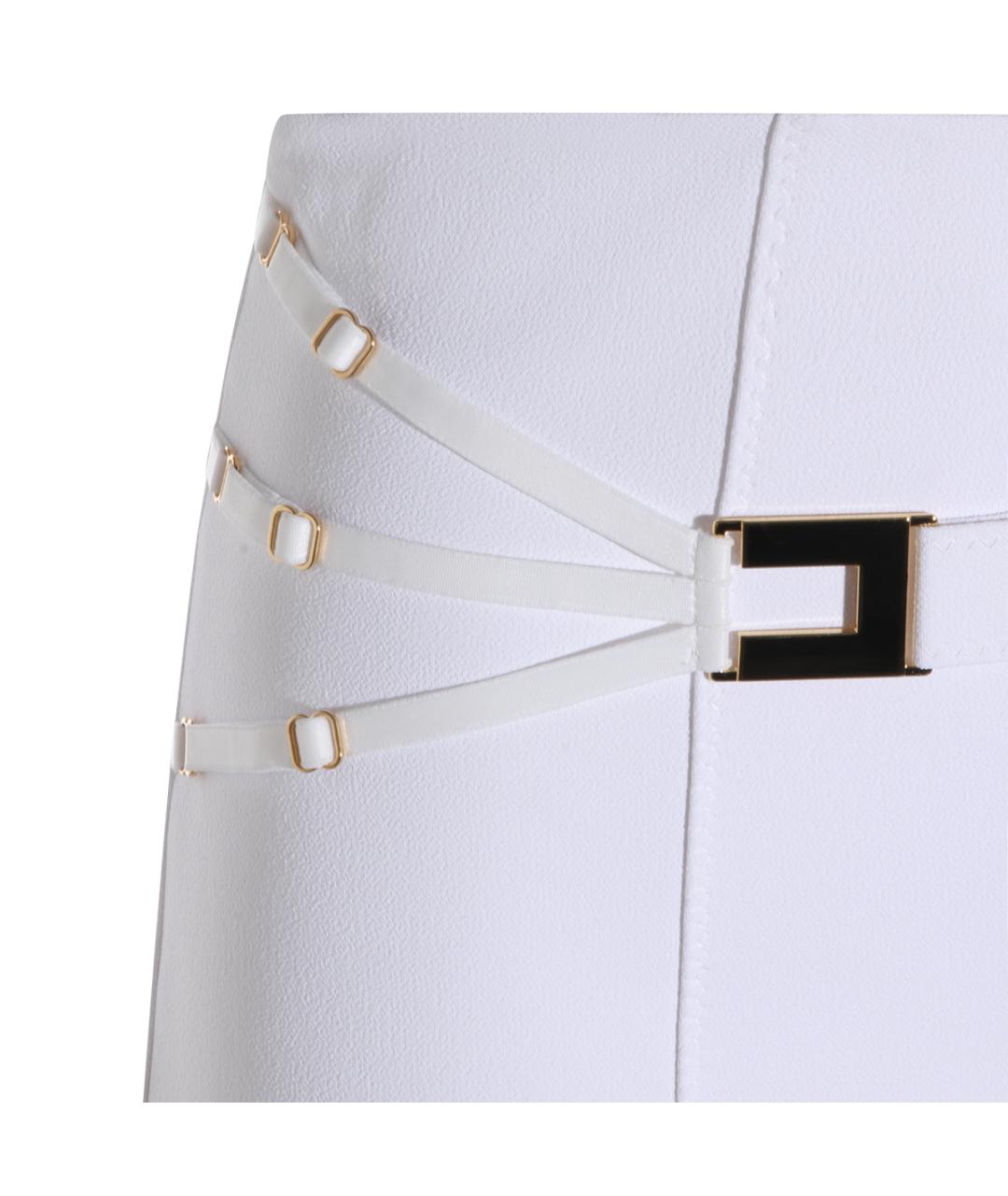 ELISABETTA FRANCHI Белая юбка миди, фото 3
