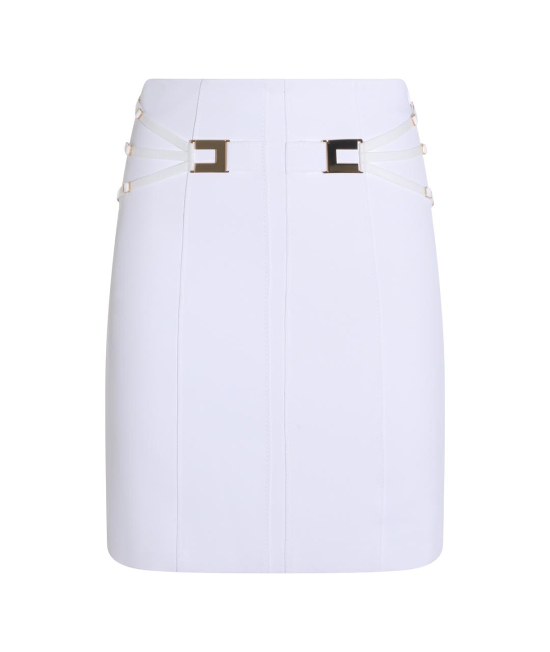 ELISABETTA FRANCHI Белая юбка миди, фото 1