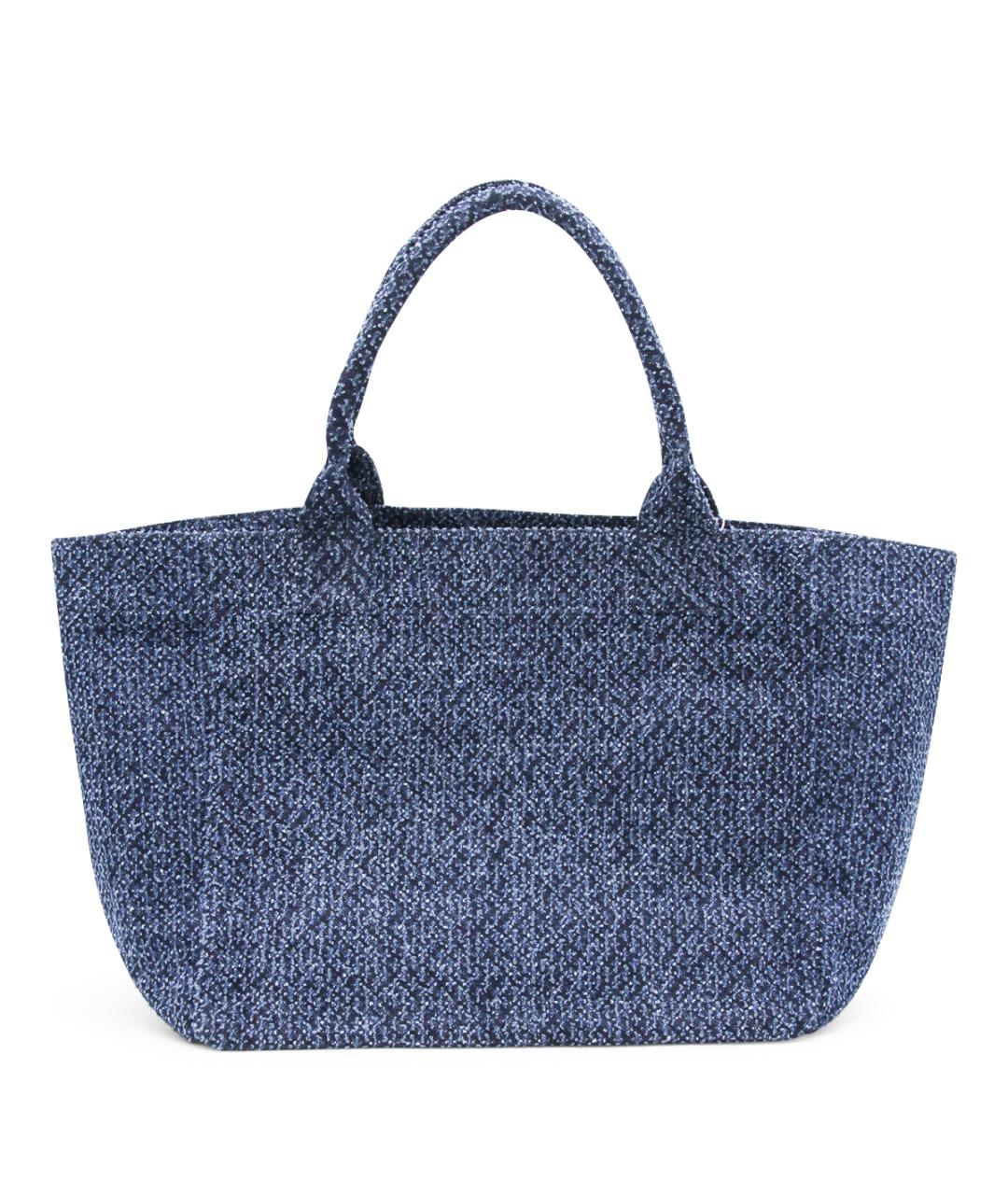 GANNI Синяя хлопковая сумка тоут, фото 3