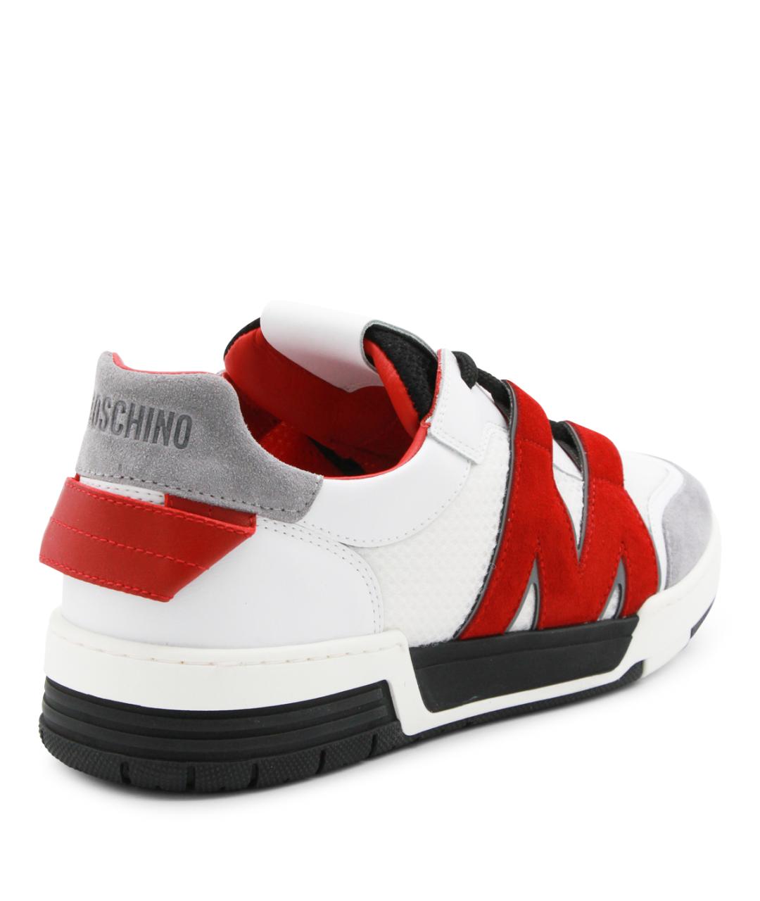 MOSCHINO Мульти кожаные низкие кроссовки / кеды, фото 3
