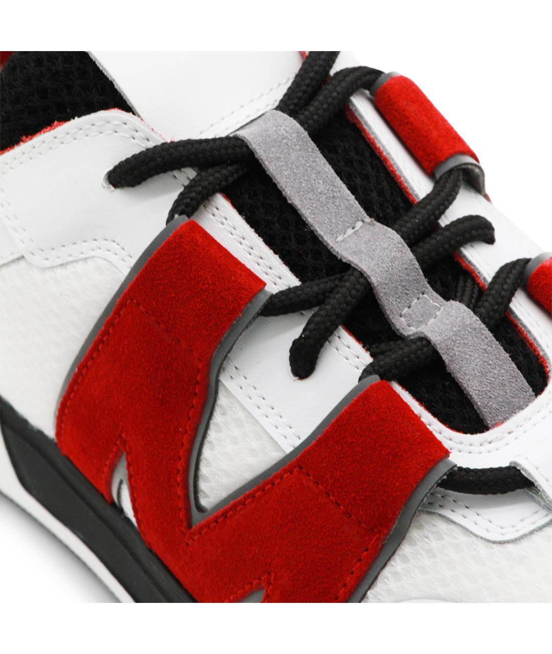 MOSCHINO Мульти кожаные низкие кроссовки / кеды, фото 4