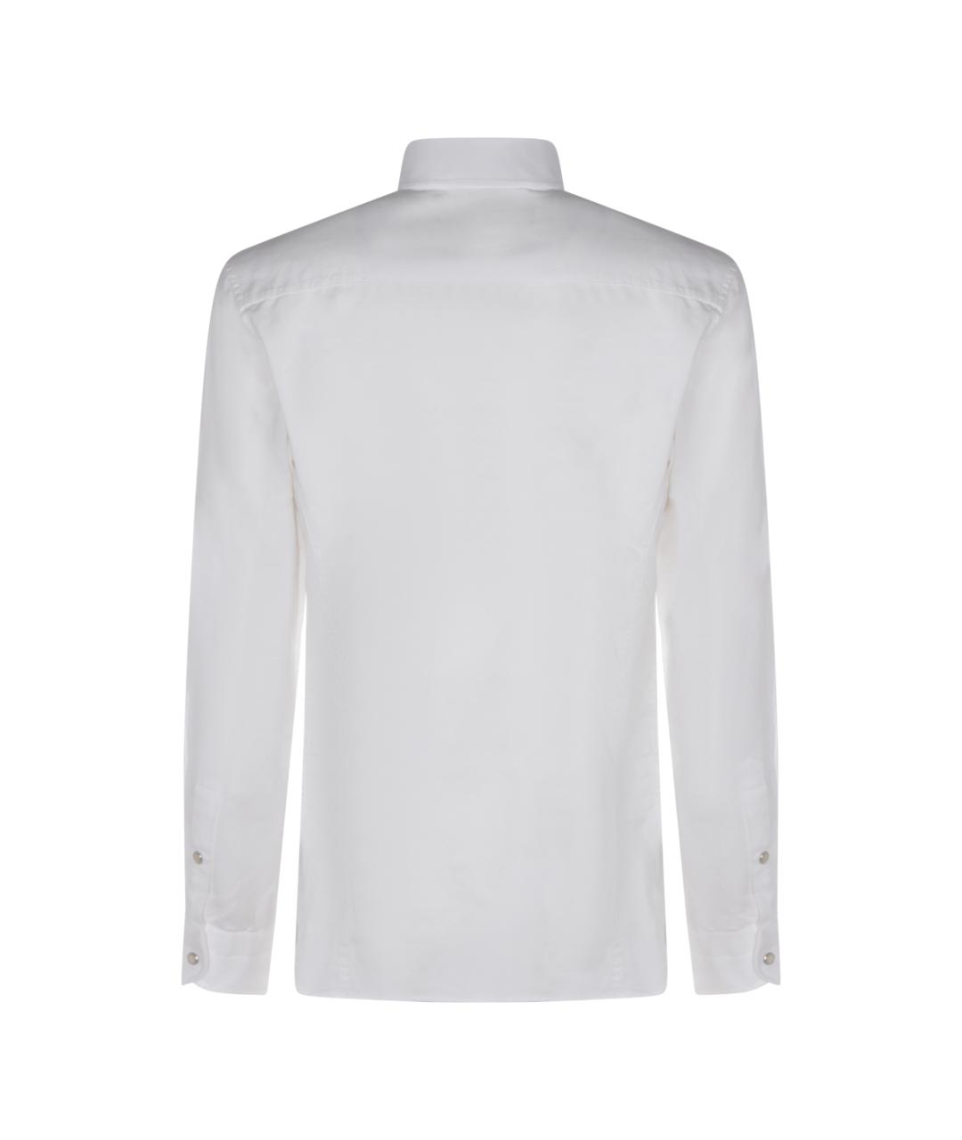 TOM FORD Белая хлопковая классическая рубашка, фото 2