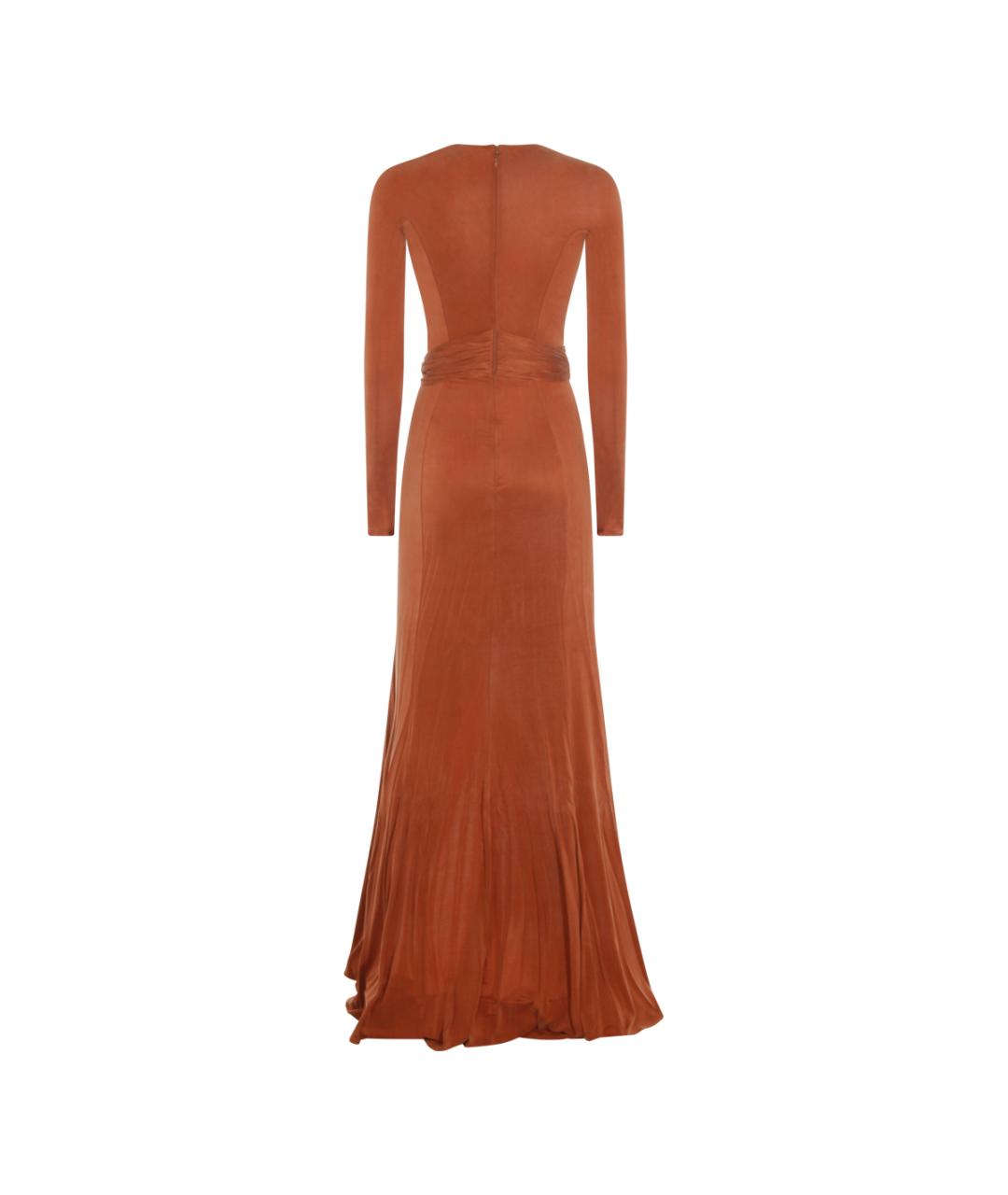 ELISABETTA FRANCHI Оранжевое вечернее платье, фото 2