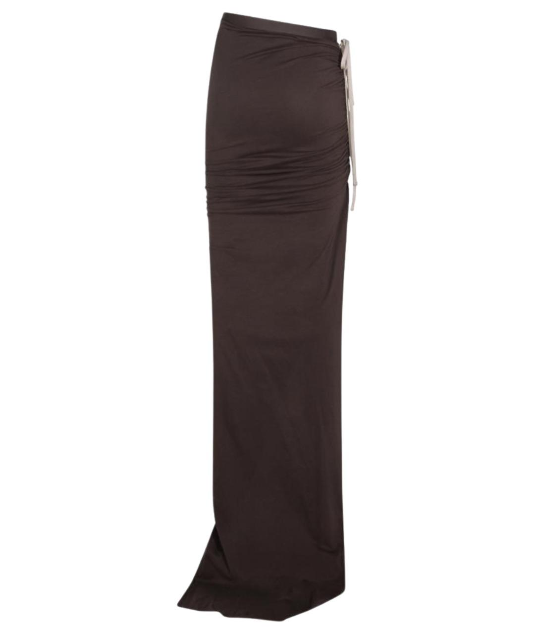 MONCLER Серая хлопковая юбка макси, фото 2