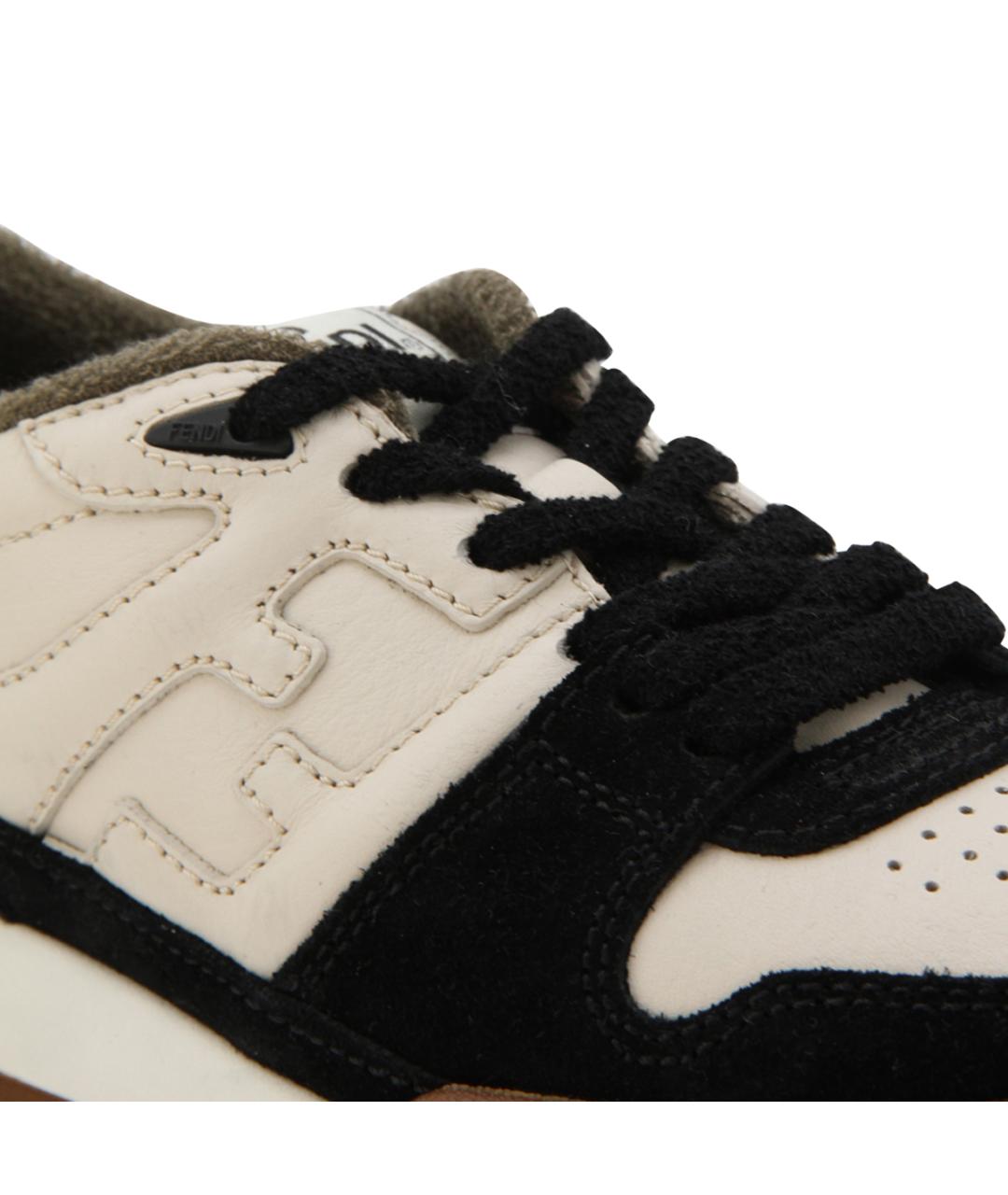 FENDI Мульти кожаные кеды, фото 4