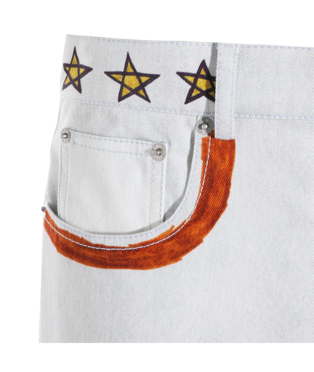 MOSCHINO Мульти хлопковые прямые джинсы, фото 3