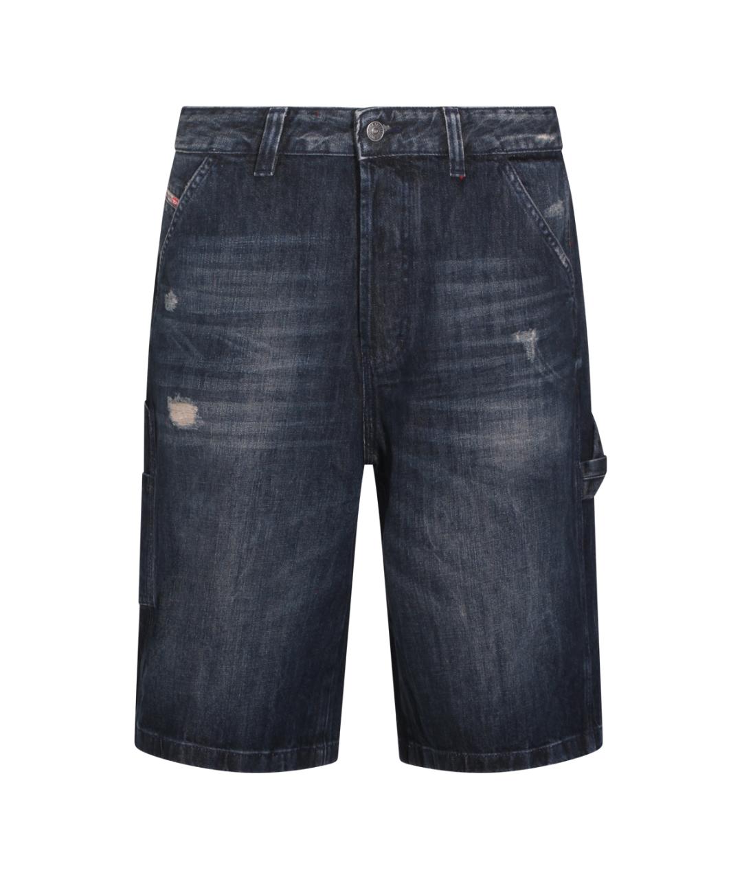 DIESEL Синие хлопковые шорты, фото 1